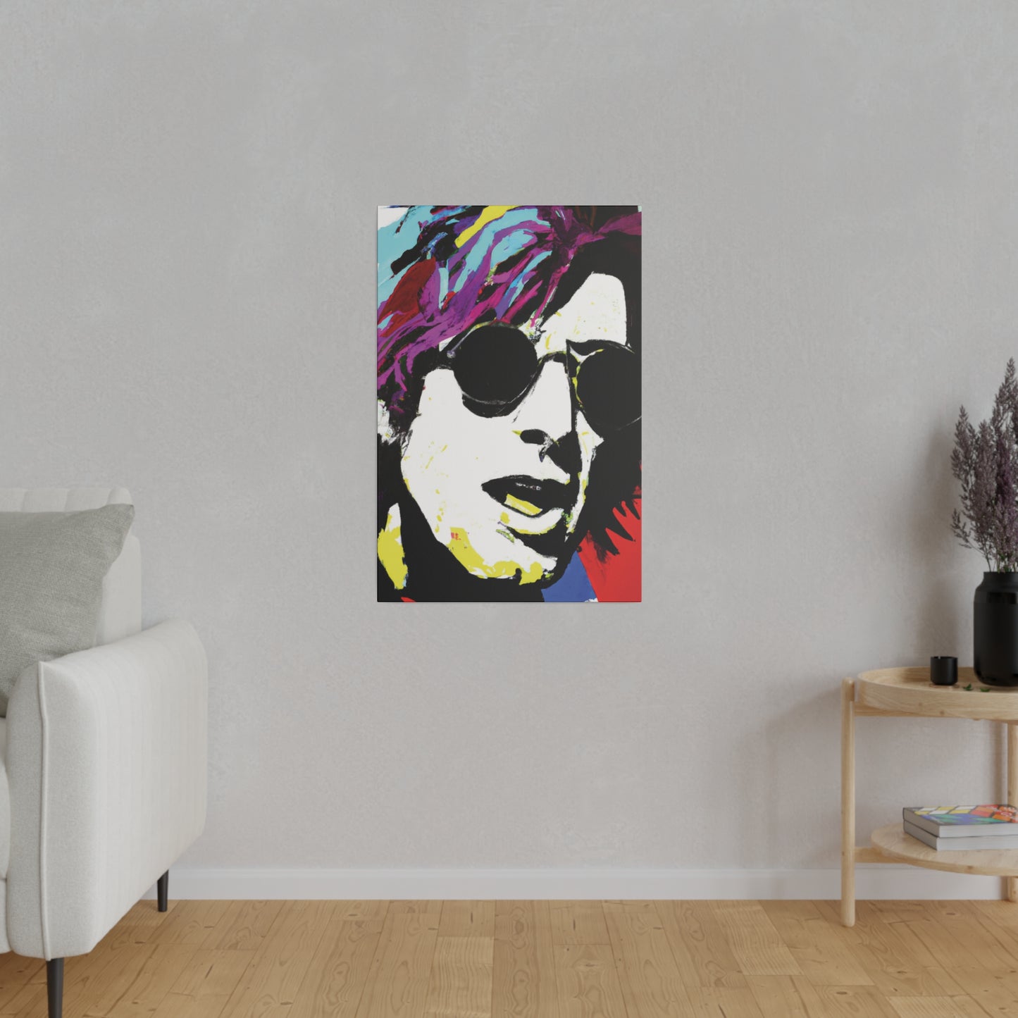 9436F - Rockstar Painting Print | Face | Abstract | Poster | Home Decor | Wall Art | Music Art | Canvas