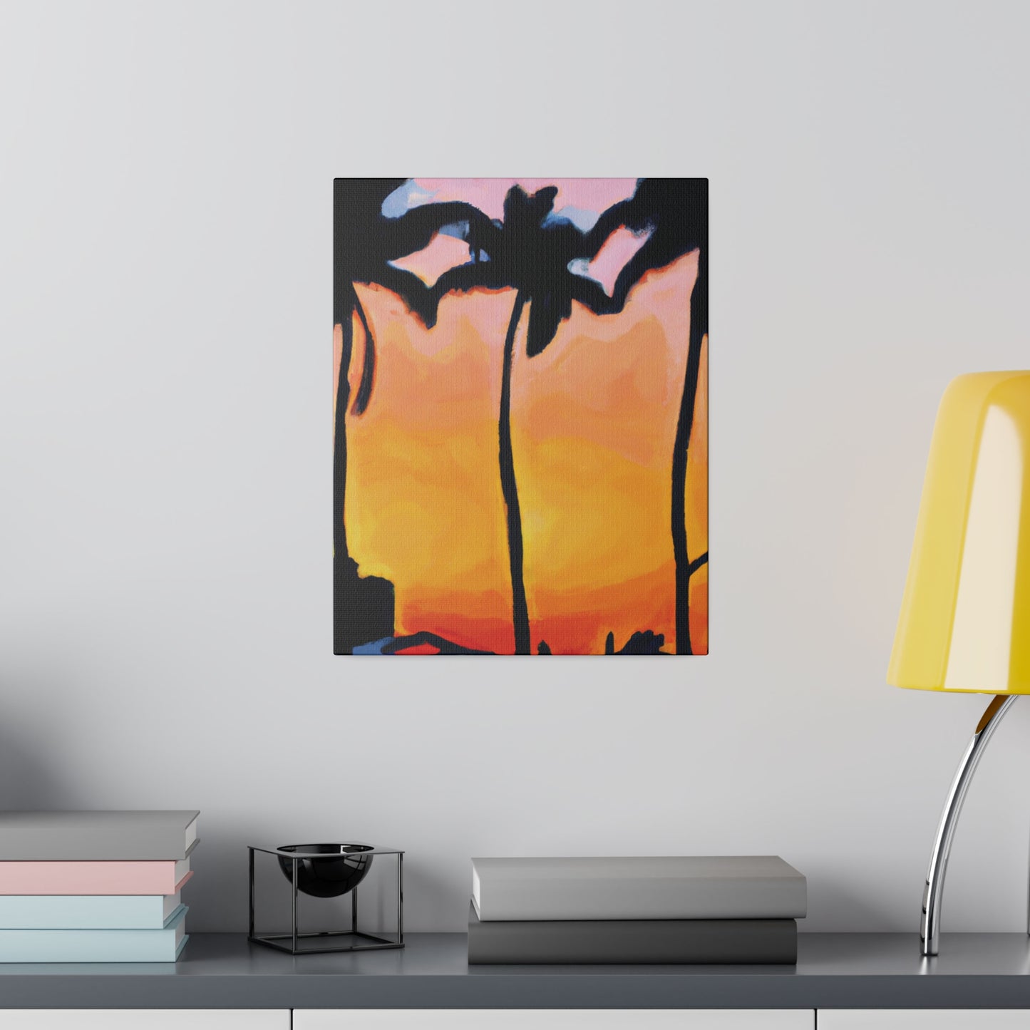 9545F - Miami Beach Sunset Painting Print | Miami | Beach | Sunset | Poster | Home Decor | Wall Art | Canvas