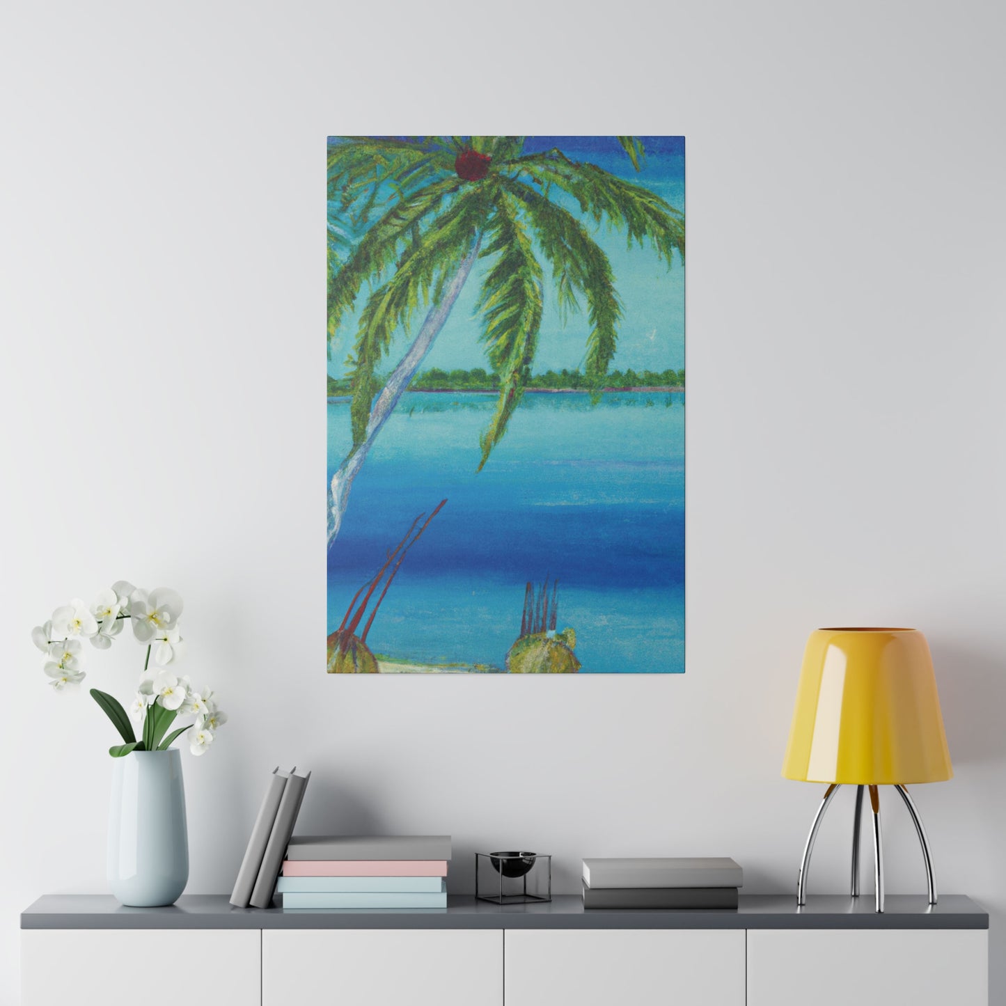 6874M - Bahamas Ocean Painting Print | Bahamas | Ocean | Beach | Poster | Home Decor | Wall Art | Canvas