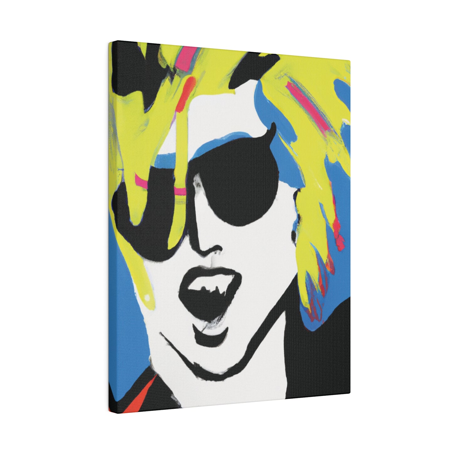 7500X - Rockstar Painting Print | Face | Abstract | Poster | Home Decor | Wall Art | Music Art | Canvas