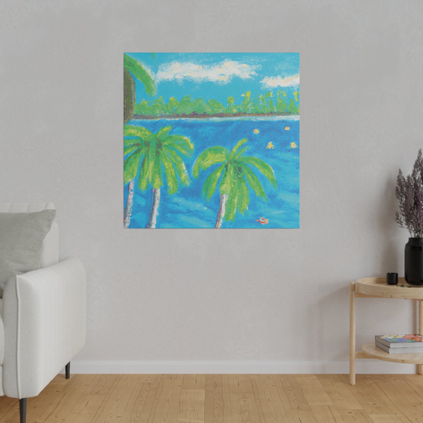 5753V - Bahamas Ocean Painting Print | Bahamas | Ocean | Beach | Poster | Home Decor | Wall Art | Canvas