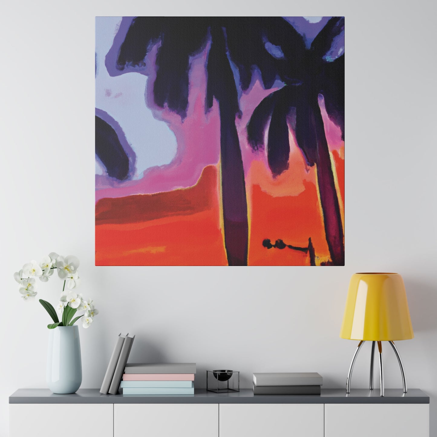 8187A - Miami Beach Sunset Painting Print | Miami | Beach | Sunset | Poster | Home Decor | Wall Art | Canvas