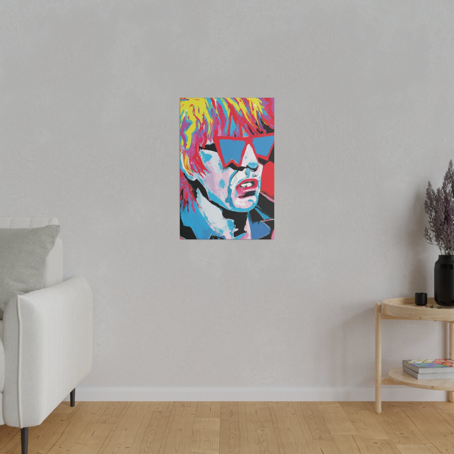 8517X - Rockstar Painting Print | Face | Abstract | Poster | Home Decor | Wall Art | Music Art | Canvas