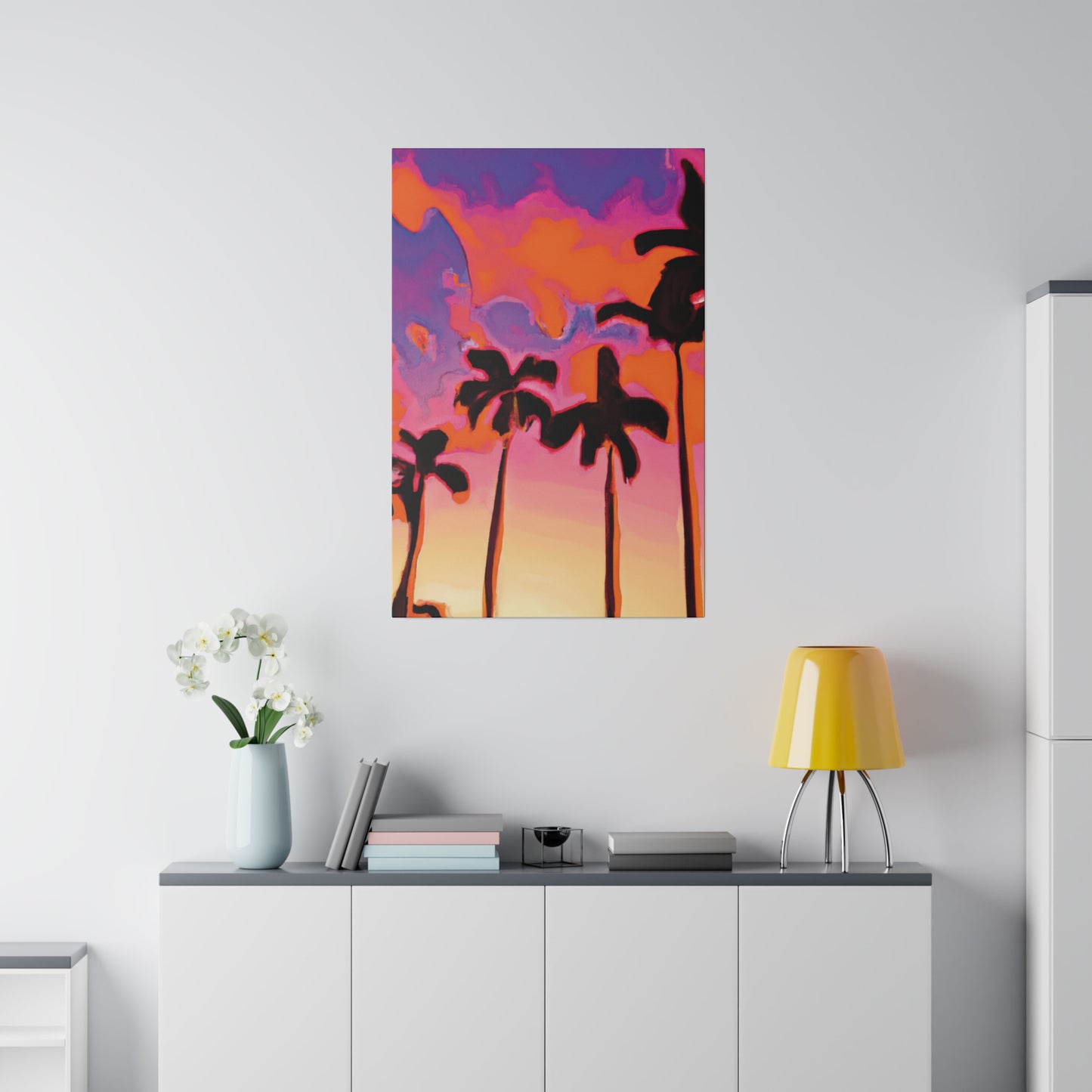 7182U - Miami Beach Sunset Painting Print | Miami | Beach | Sunset | Poster | Home Decor | Wall Art | Canvas