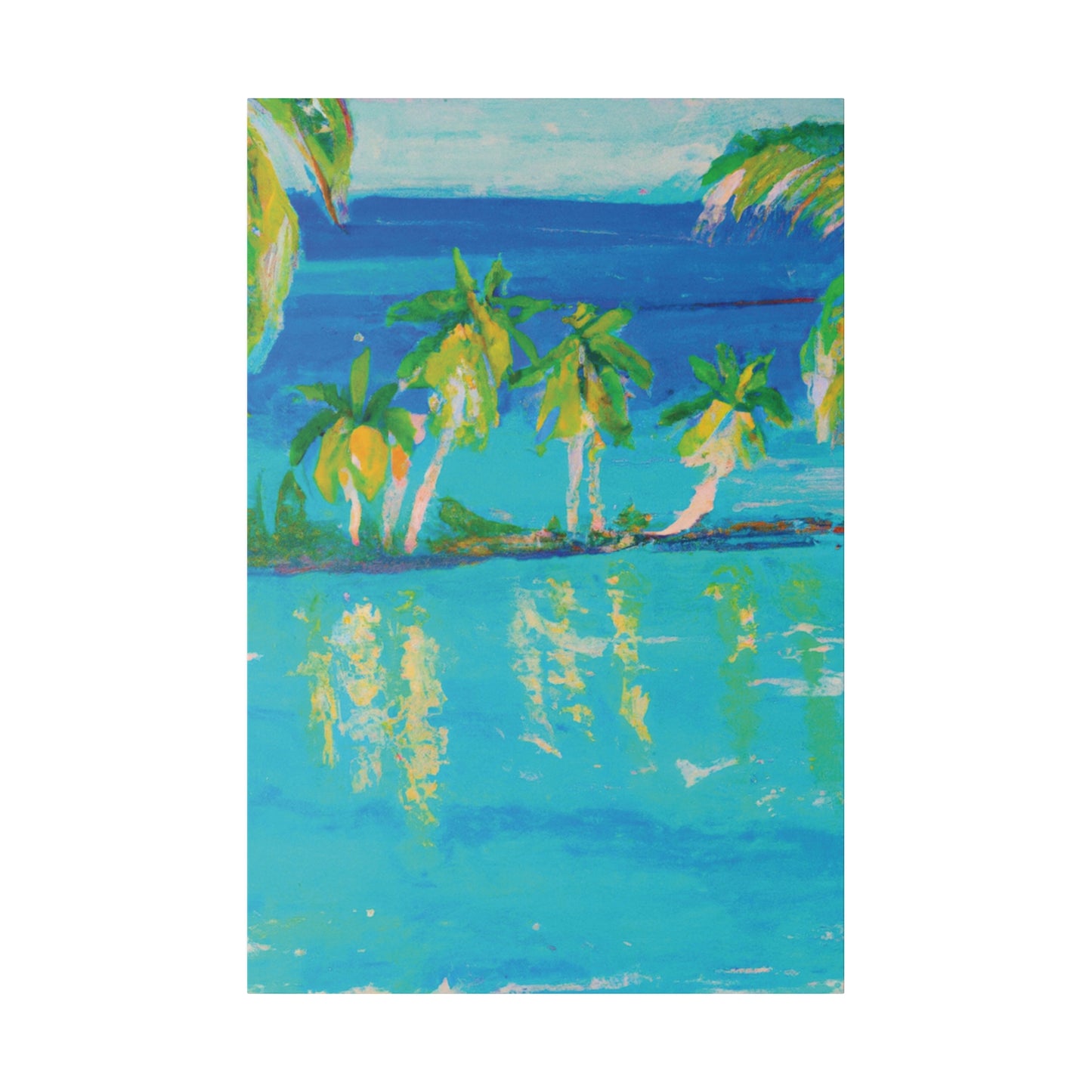 8637V - Bahamas Ocean Painting Print | Bahamas | Ocean | Beach | Poster | Home Decor | Wall Art | Canvas