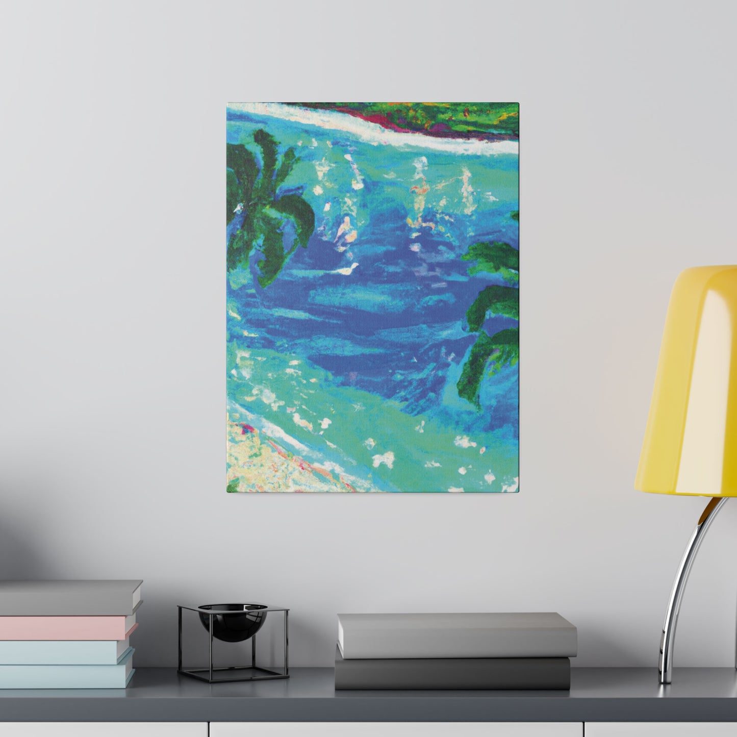 5495D - Bahamas Ocean Painting Print | Bahamas | Ocean | Beach | Poster | Home Decor | Wall Art | Canvas