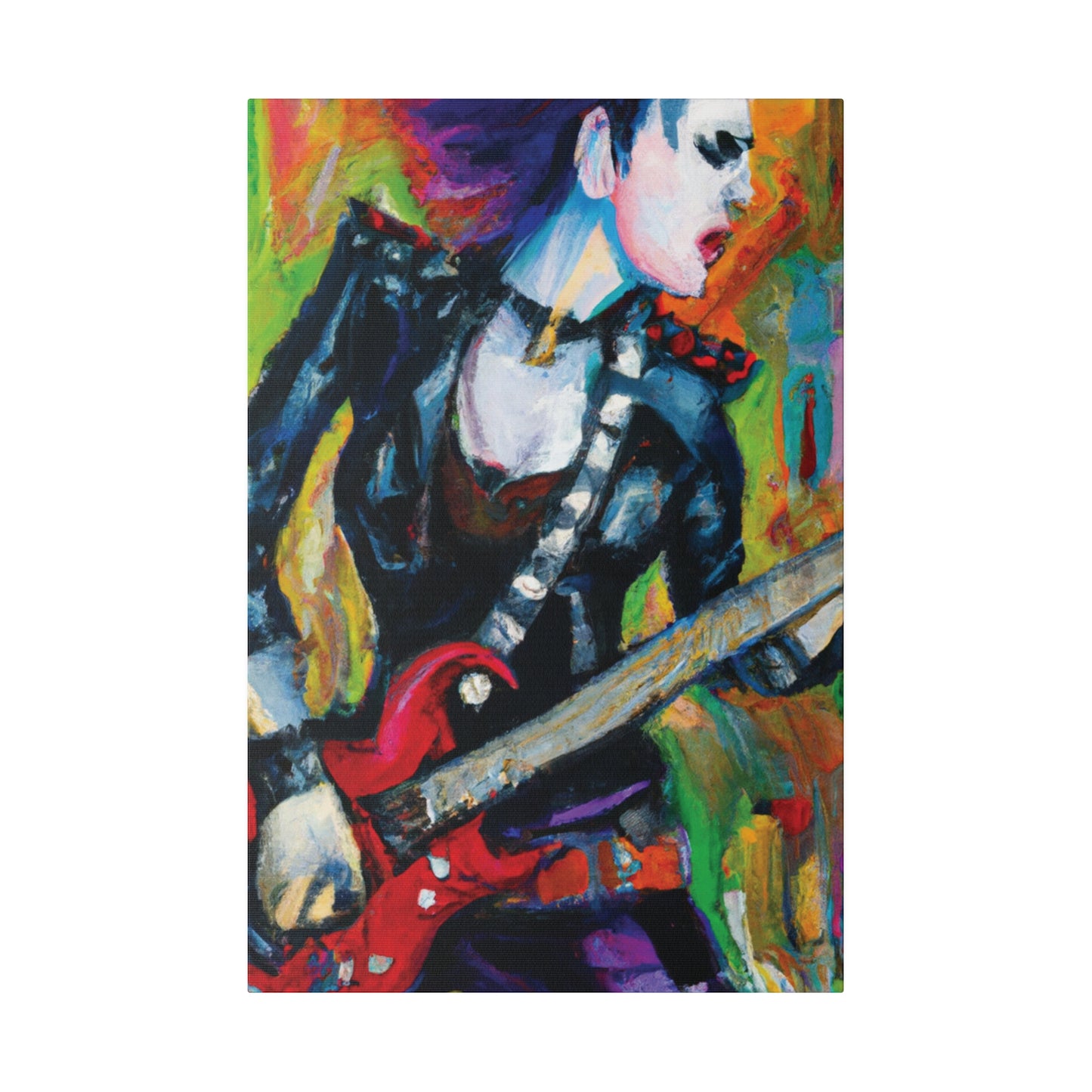 3315A - Rockstar Oil Painting Style Print | Poster | Home Decor | Wall Art | Music Art | Canvas