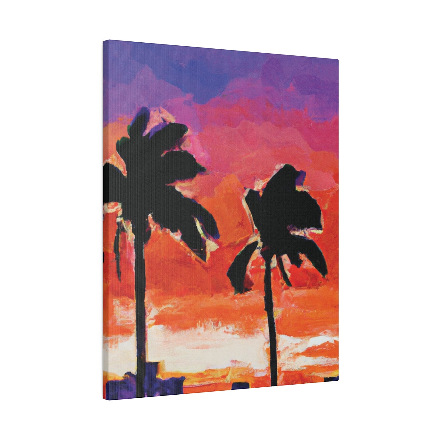 3243X - Miami Beach Sunset Painting Print | Miami | Beach | Sunset | Poster | Home Decor | Wall Art | Canvas