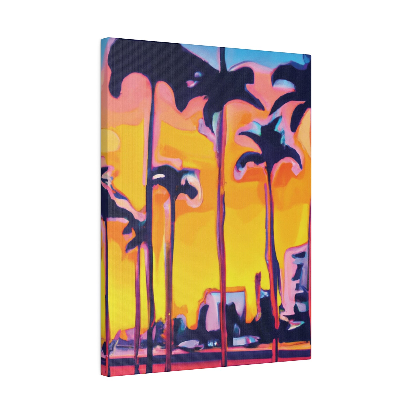 9692W - Miami Beach Sunset Painting Print | Miami | Beach | Sunset | Poster | Home Decor | Wall Art | Canvas