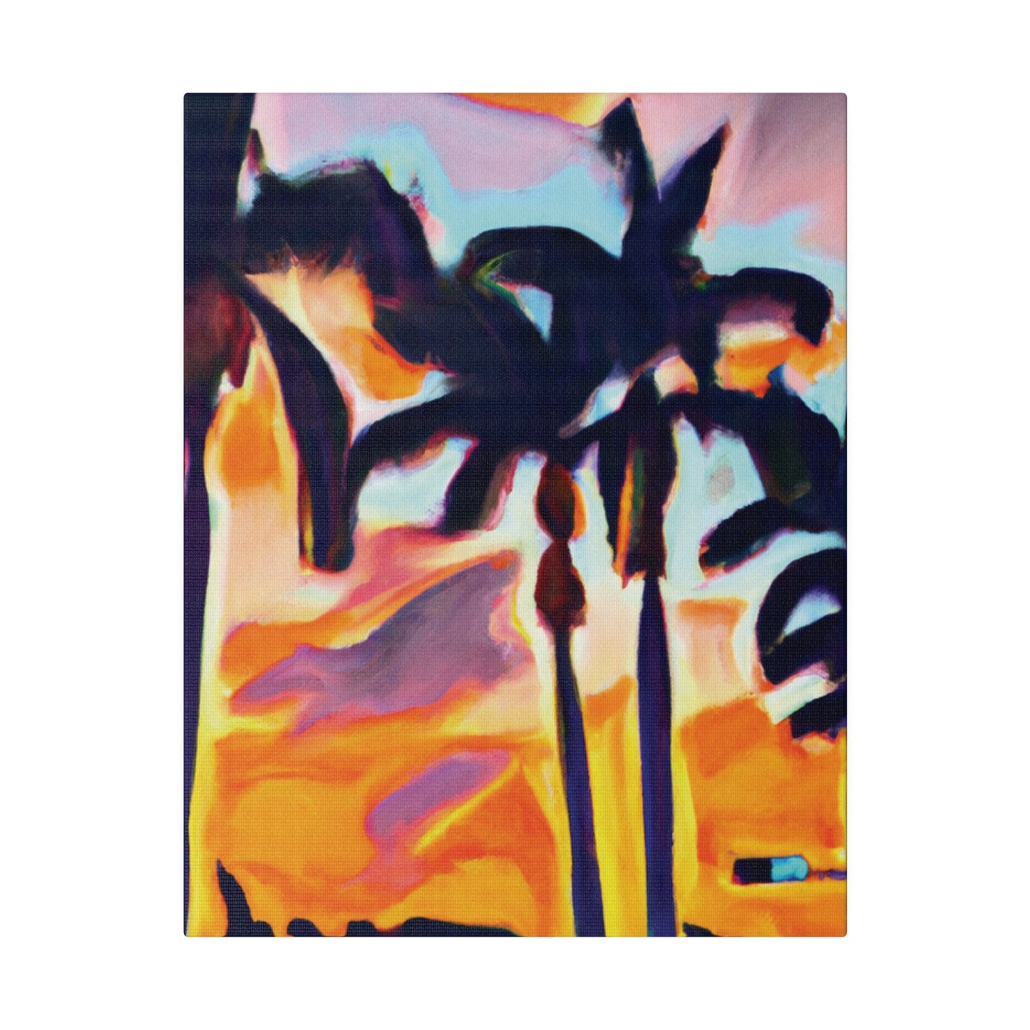 9435K - Miami Beach Sunset Painting Print | Miami | Beach | Sunset | Poster | Home Decor | Wall Art | Canvas