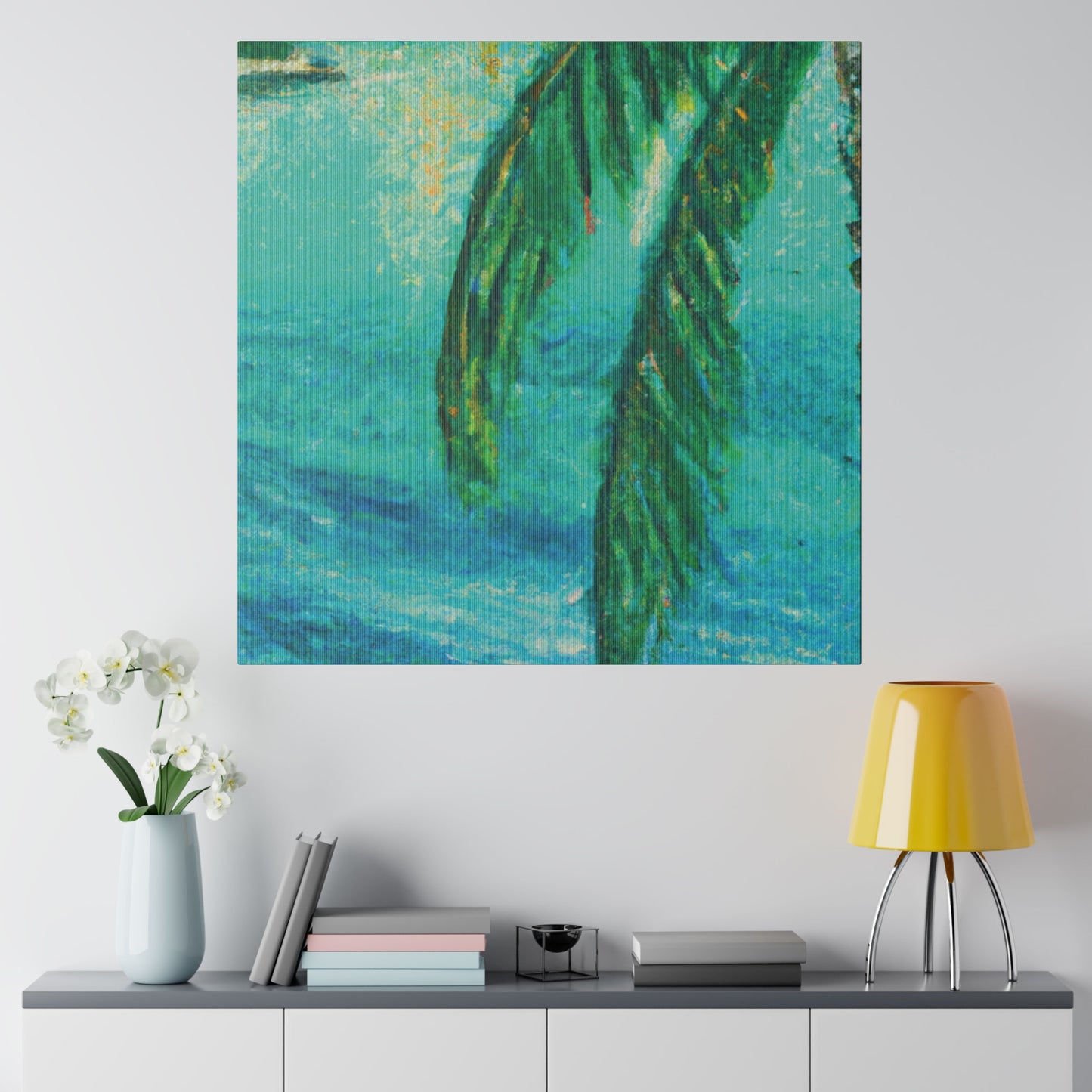 7714W - Bahamas Ocean Painting Print | Bahamas | Ocean | Beach | Poster | Home Decor | Wall Art | Canvas