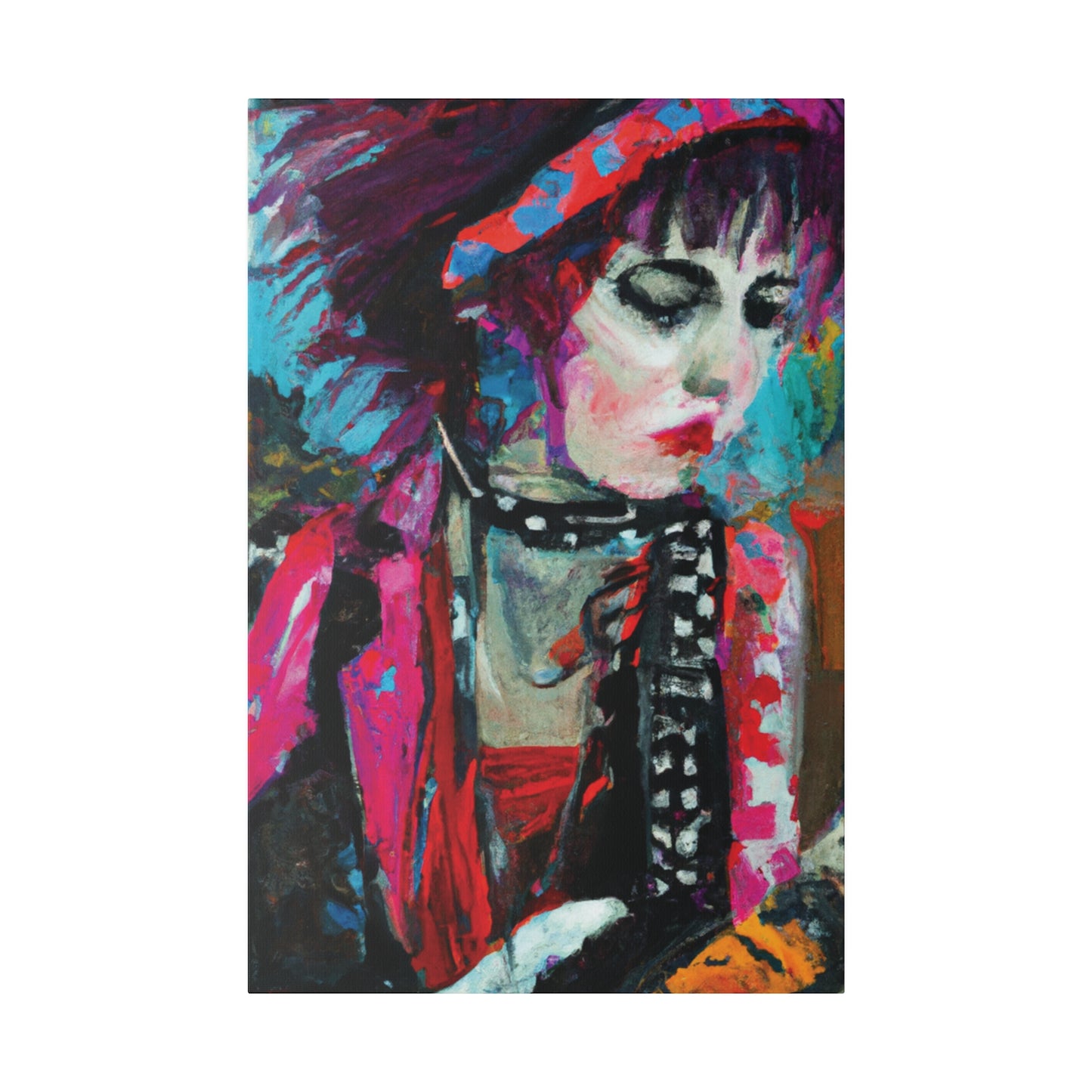 9225T - Rockstar Oil Painting Style Print | Poster | Home Decor | Wall Art | Music Art | Canvas