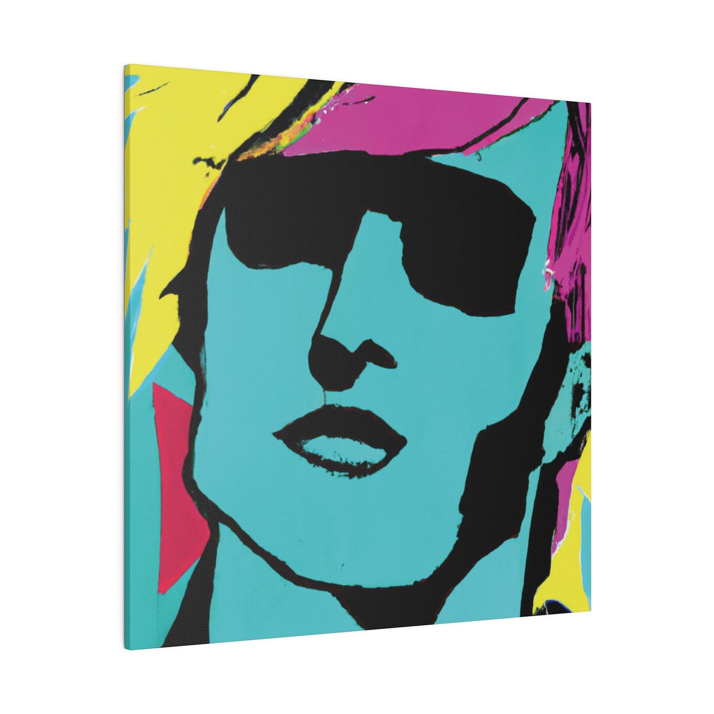 8753H - Rockstar Painting Print | Face | Abstract | Poster | Home Decor | Wall Art | Music Art | Canvas