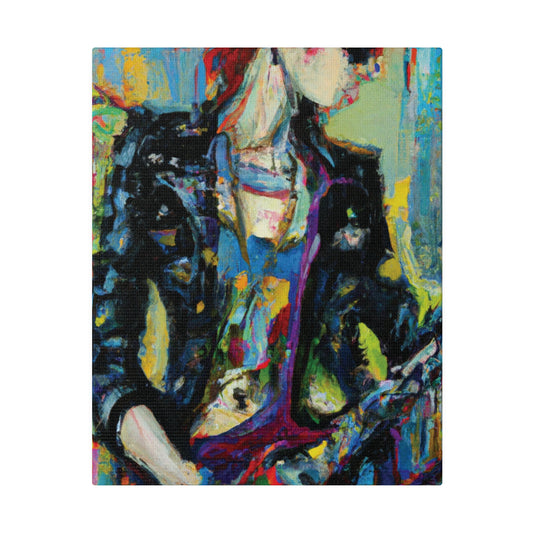 9745J - Rockstar Oil Painting Style Print | Poster | Home Decor | Wall Art | Music Art | Canvas