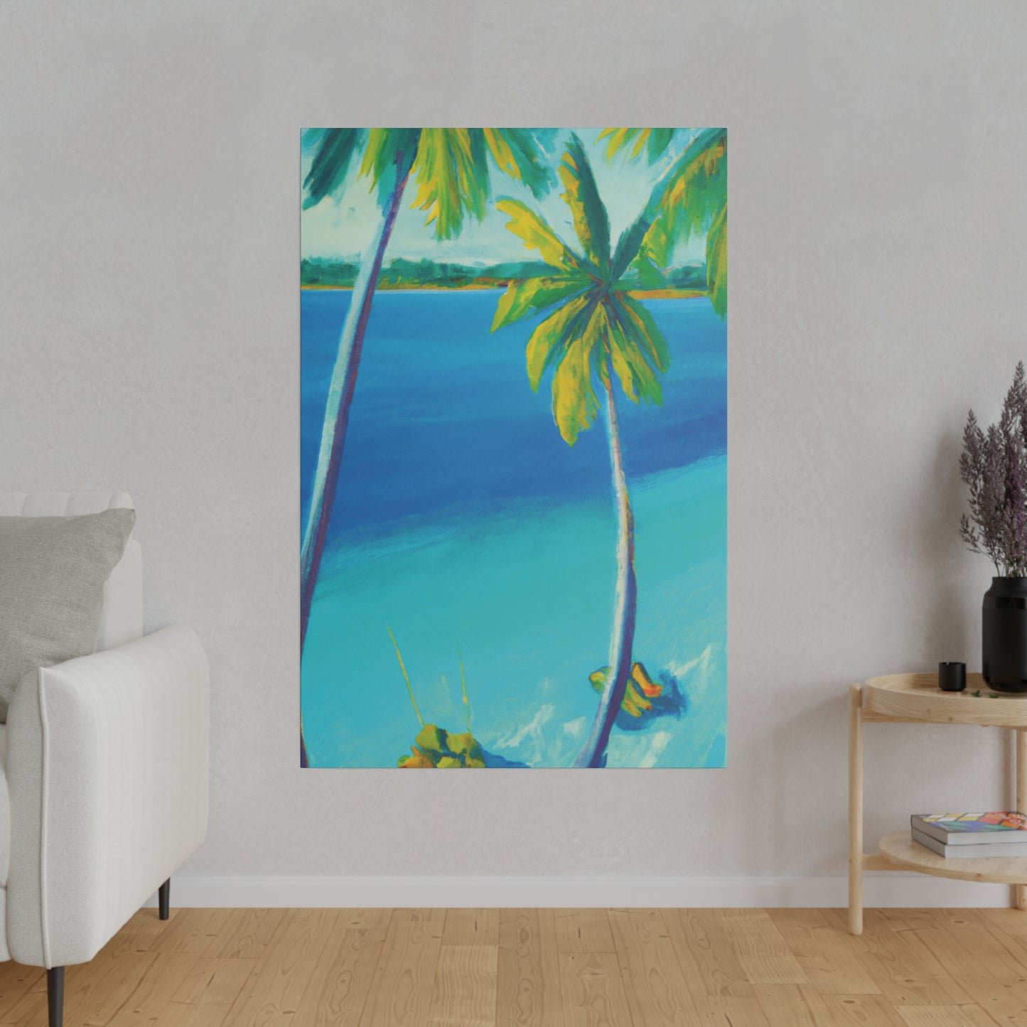 7593L - Bahamas Ocean Painting Print | Bahamas | Ocean | Beach | Poster | Home Decor | Wall Art | Canvas