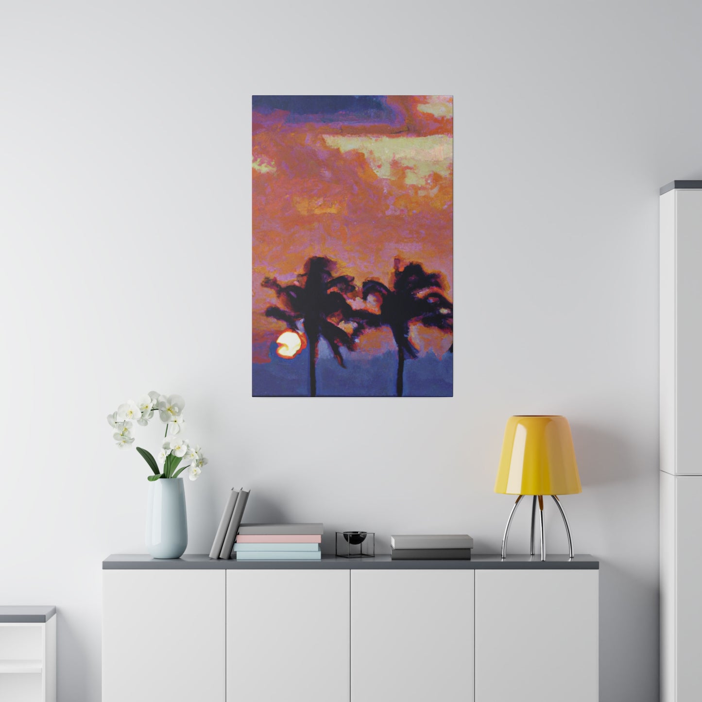 8235O - Miami Beach Sunset Painting Print | Miami | Beach | Sunset | Poster | Home Decor | Wall Art | Canvas