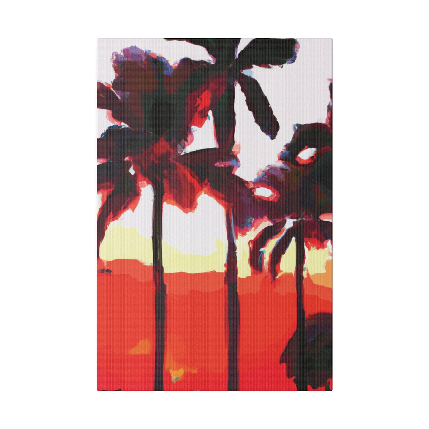 6831K - Miami Beach Sunset Painting Print | Miami | Beach | Sunset | Poster | Home Decor | Wall Art | Canvas