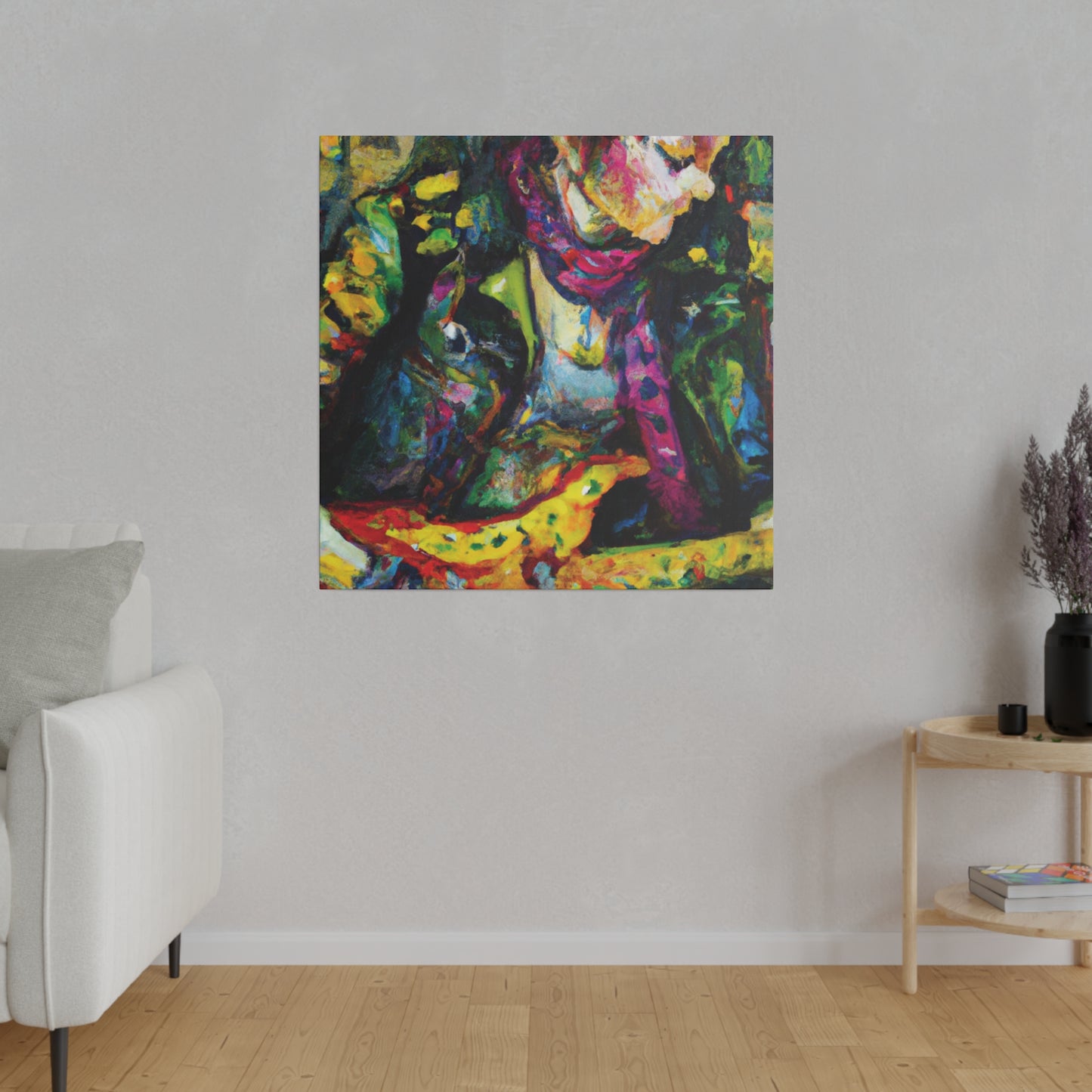 3668A - Rockstar Oil Painting Style Print | Poster | Home Decor | Wall Art | Music Art | Canvas