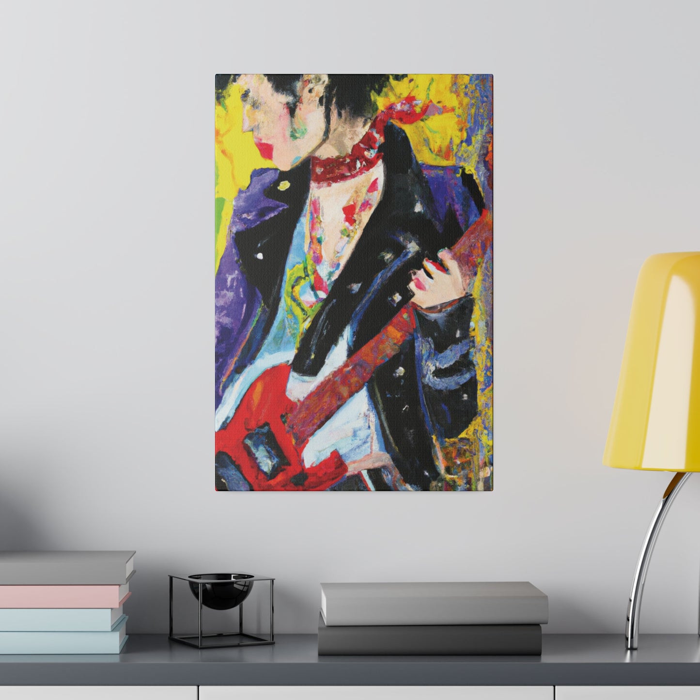 4600X - Rockstar Oil Painting Style Print | Poster | Home Decor | Wall Art | Music Art | Canvas