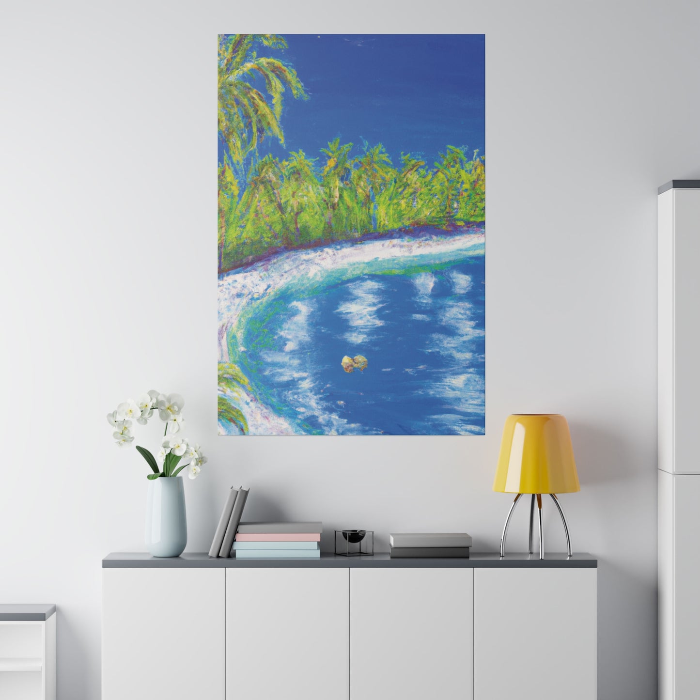 3798C - Bahamas Ocean Painting Print | Bahamas | Ocean | Beach | Poster | Home Decor | Wall Art | Canvas