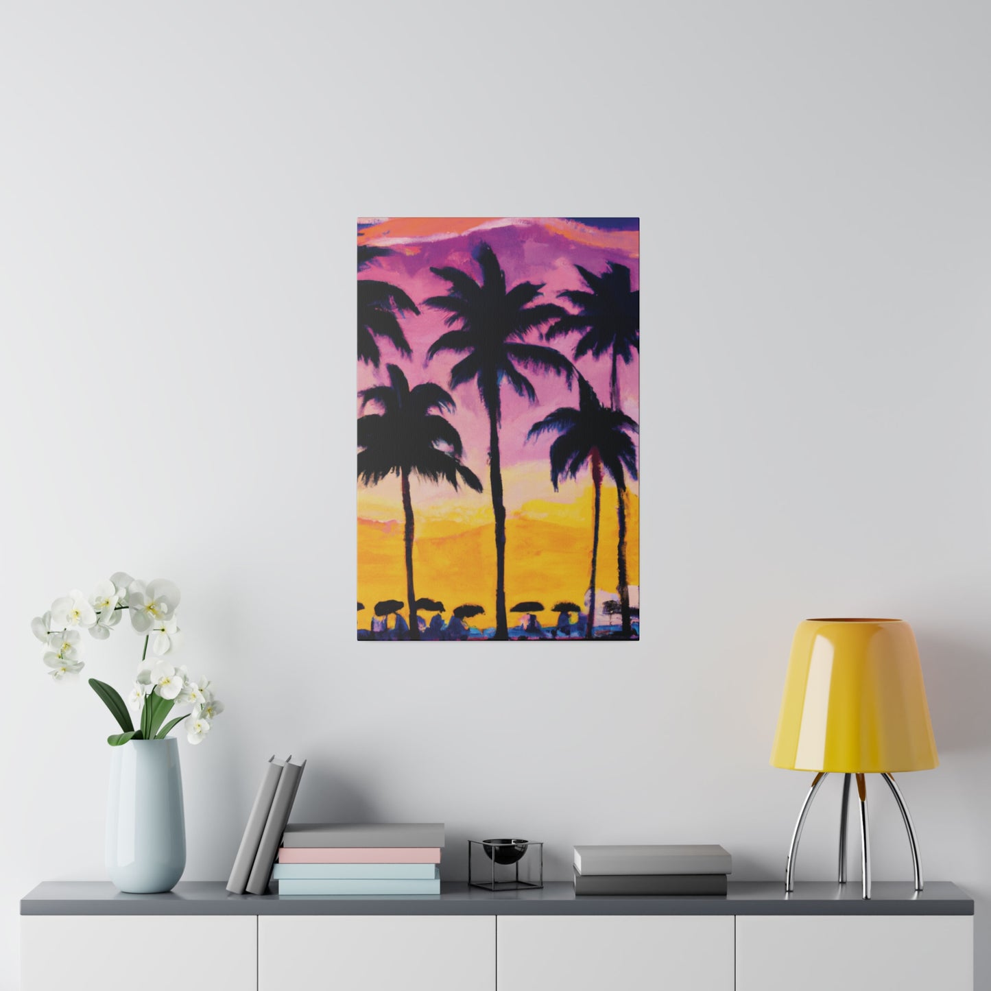 4102I - Miami Beach Sunset Painting Print | Miami | Beach | Sunset | Poster | Home Decor | Wall Art | Canvas