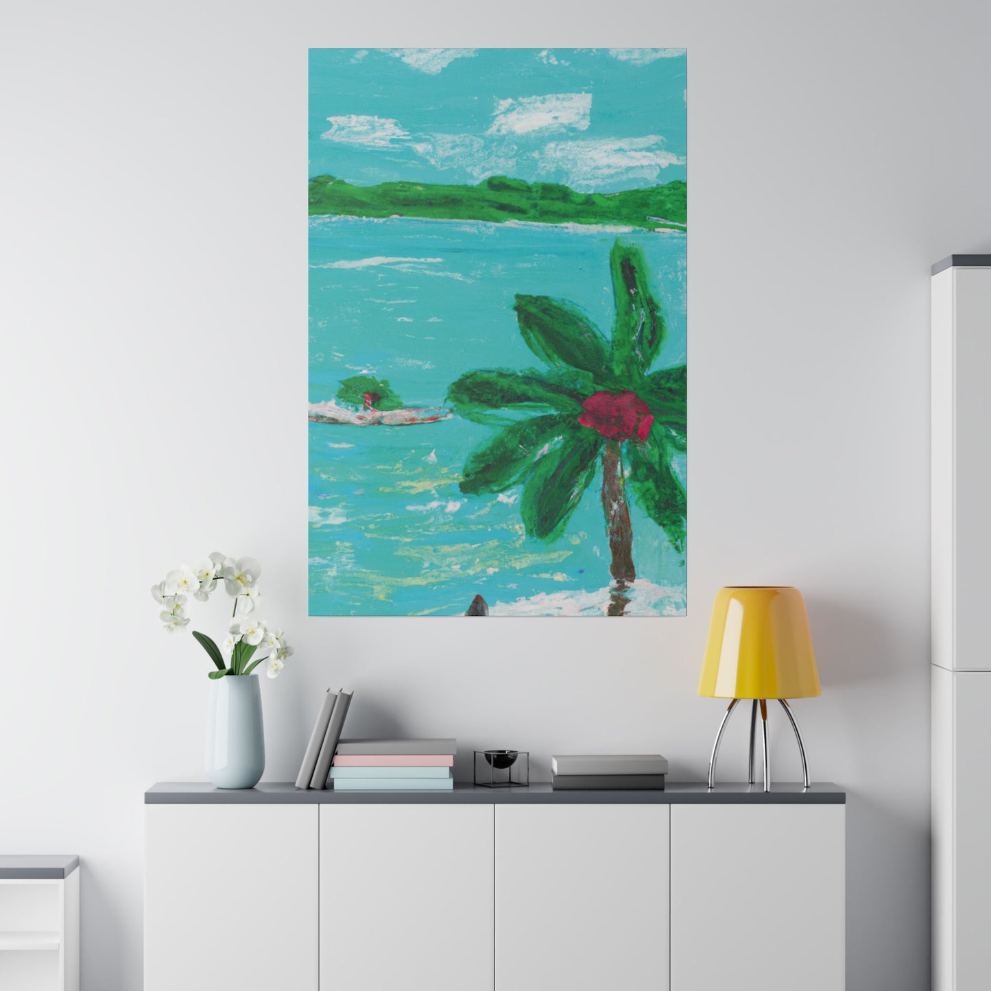 5627Q - Bahamas Ocean Painting Print | Bahamas | Ocean | Beach | Poster | Home Decor | Wall Art | Canvas