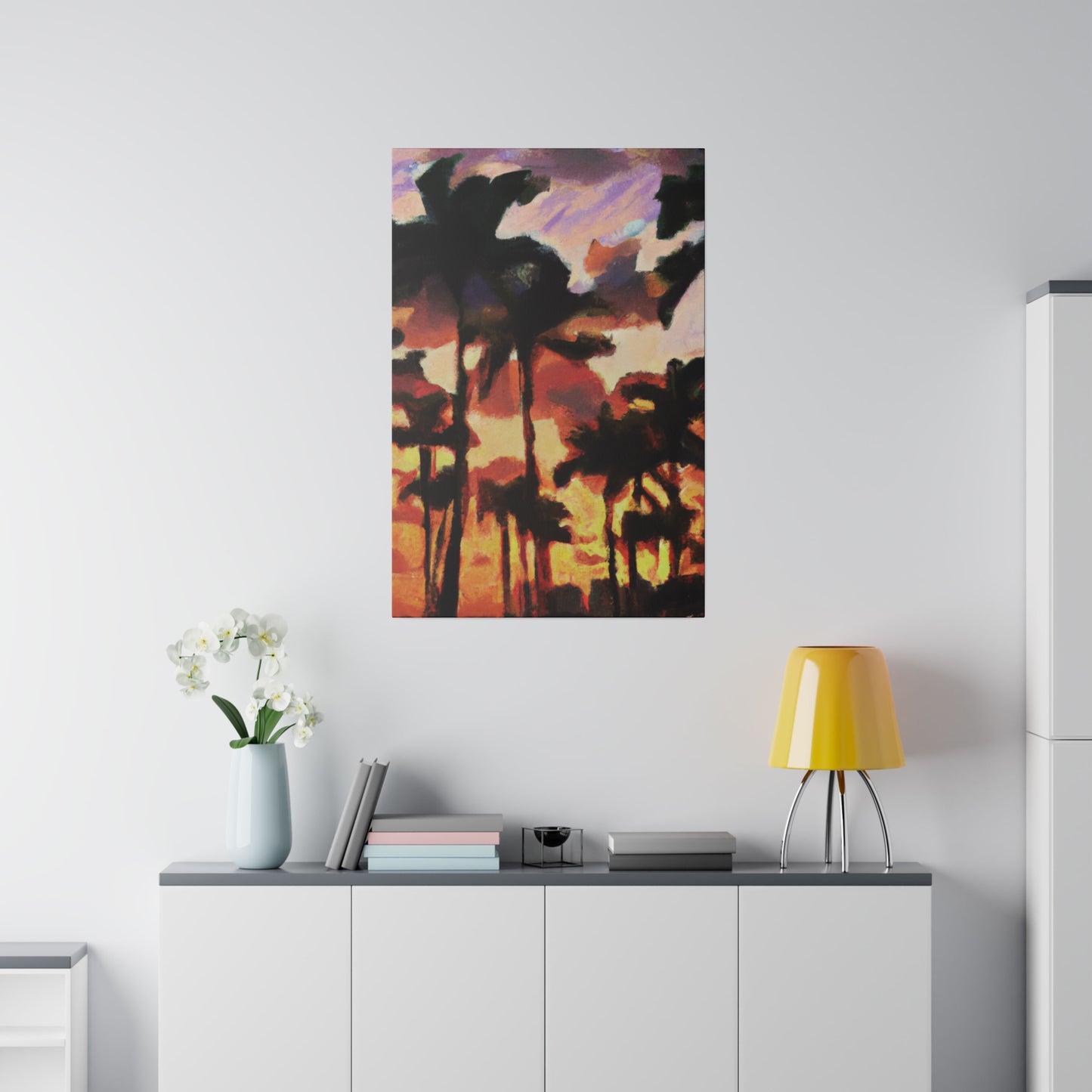 8396Z - Miami Beach Sunset Painting Print | Miami | Beach | Sunset | Poster | Home Decor | Wall Art | Canvas