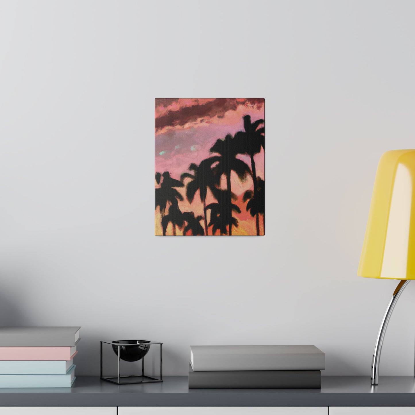 8559Q - Miami Beach Sunset Painting Print | Miami | Beach | Sunset | Poster | Home Decor | Wall Art | Canvas