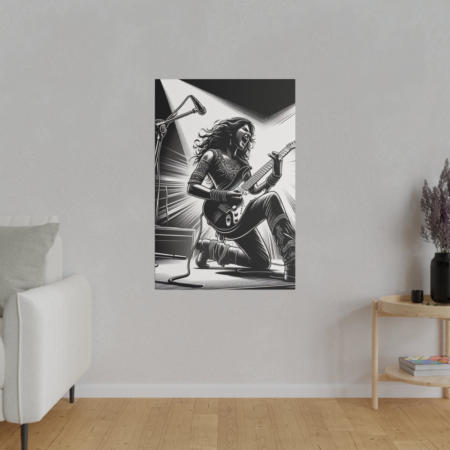 2674M - music art work, rockstar gifts, musician gift ideas, guitar art work, guitar artwork, guitar wall art canvas, playing guitar, decor