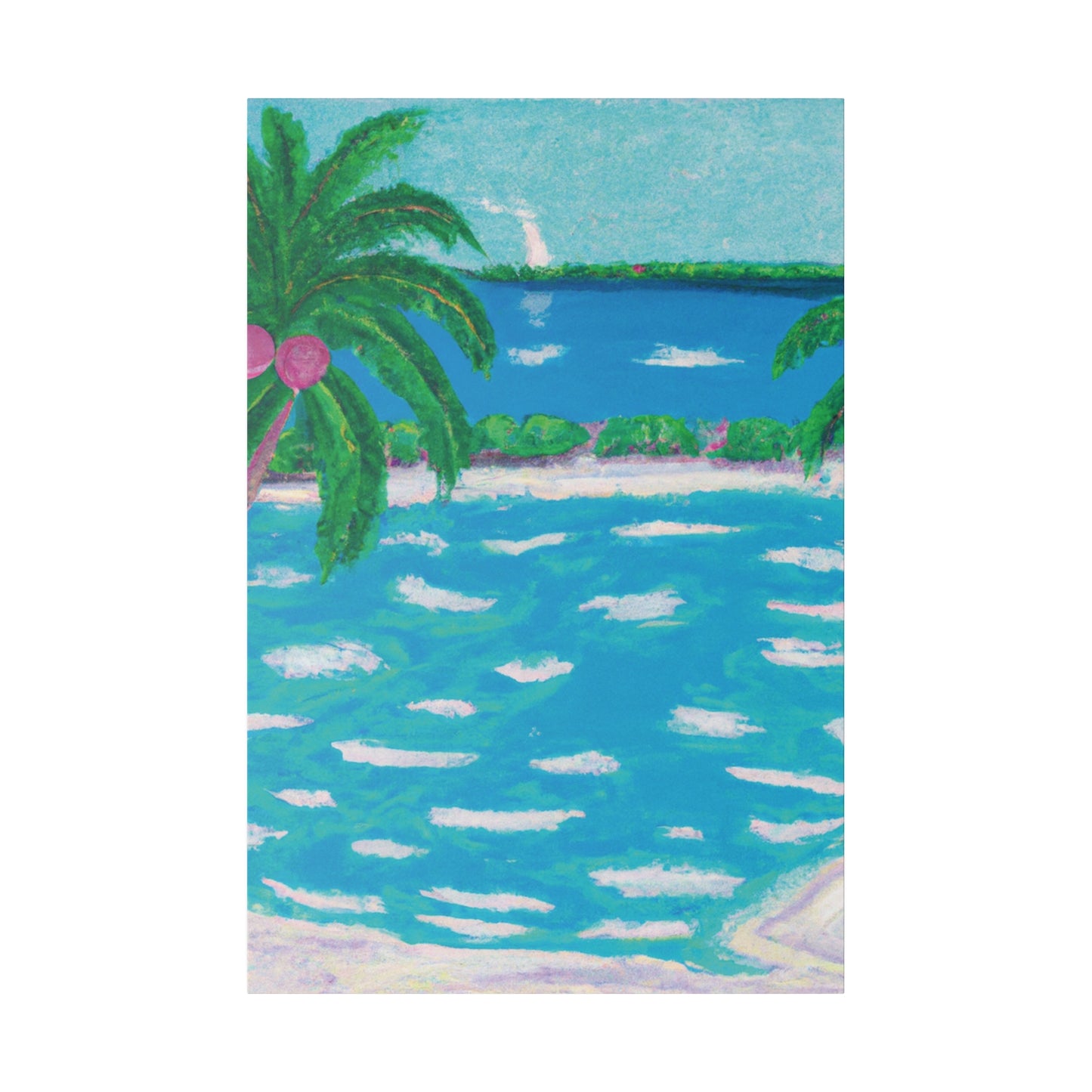 7341Z - Bahamas Ocean Painting Print | Bahamas | Ocean | Beach | Poster | Home Decor | Wall Art | Canvas