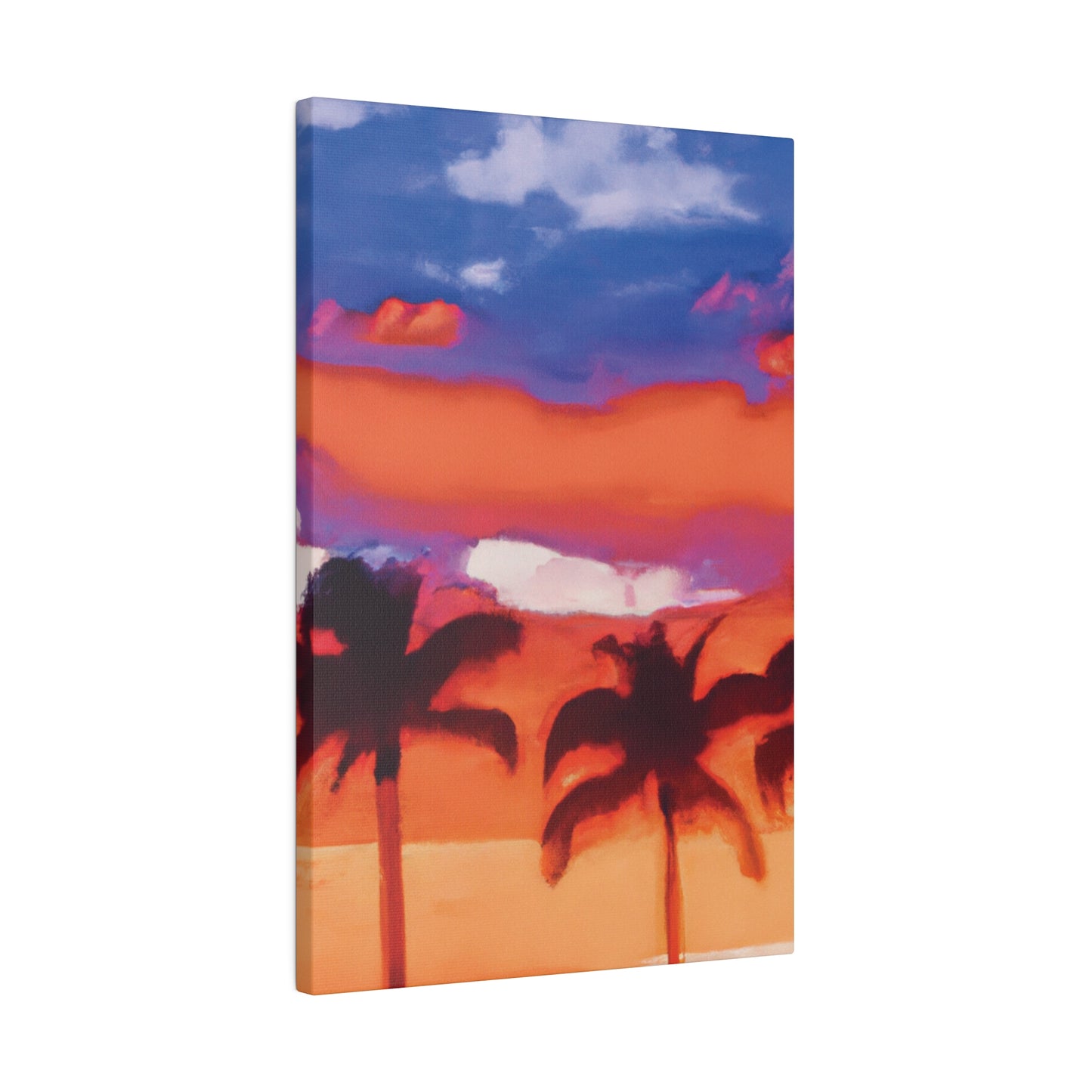 8546B - Miami Beach Sunset Painting Print | Miami | Beach | Sunset | Poster | Home Decor | Wall Art | Canvas