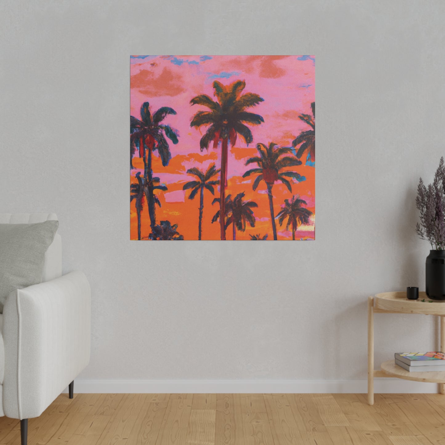 9385A - Miami Beach Sunset Painting Print | Miami | Beach | Sunset | Poster | Home Decor | Wall Art | Canvas