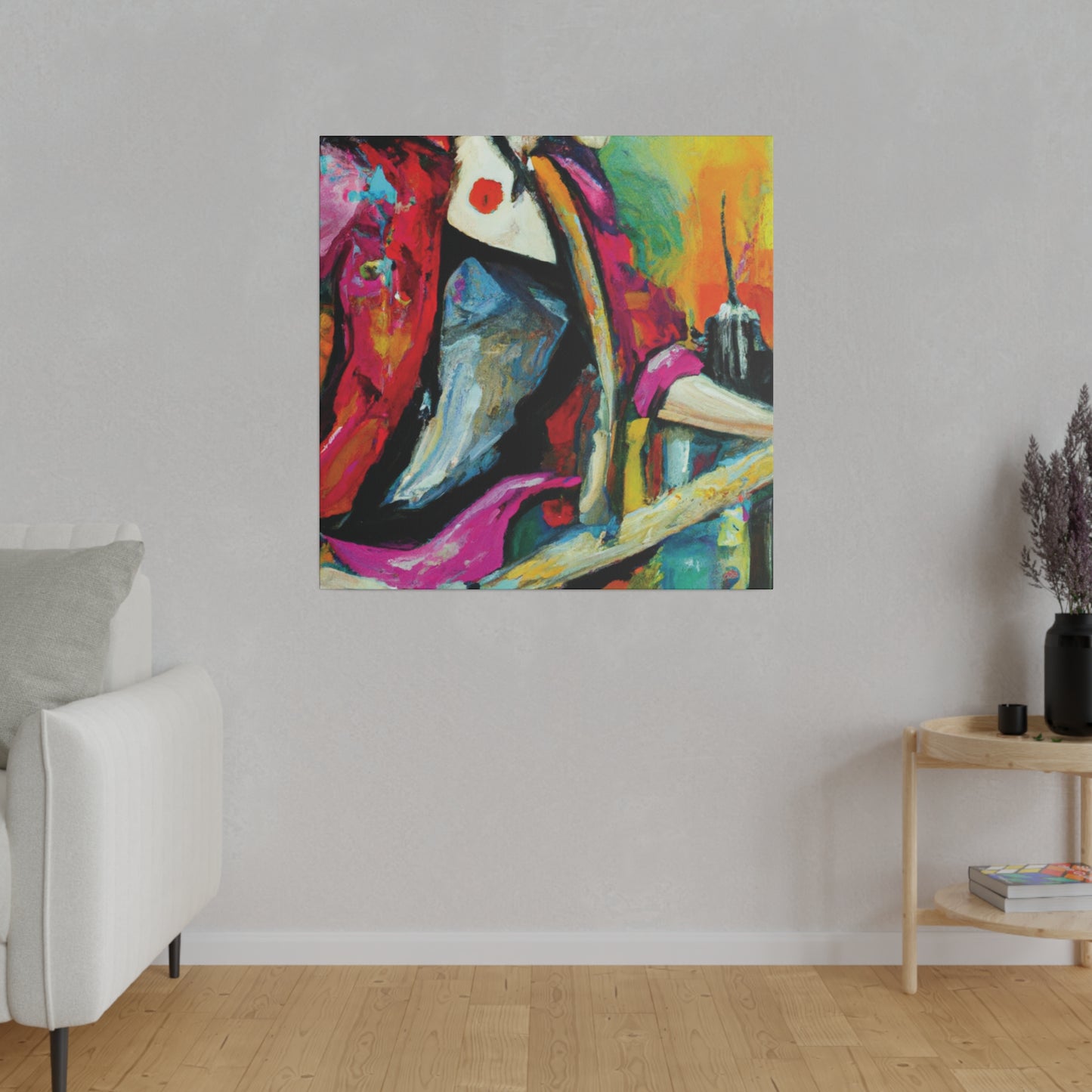 6731X - Rockstar Oil Painting Style Print | Poster | Home Decor | Wall Art | Music Art | Canvas