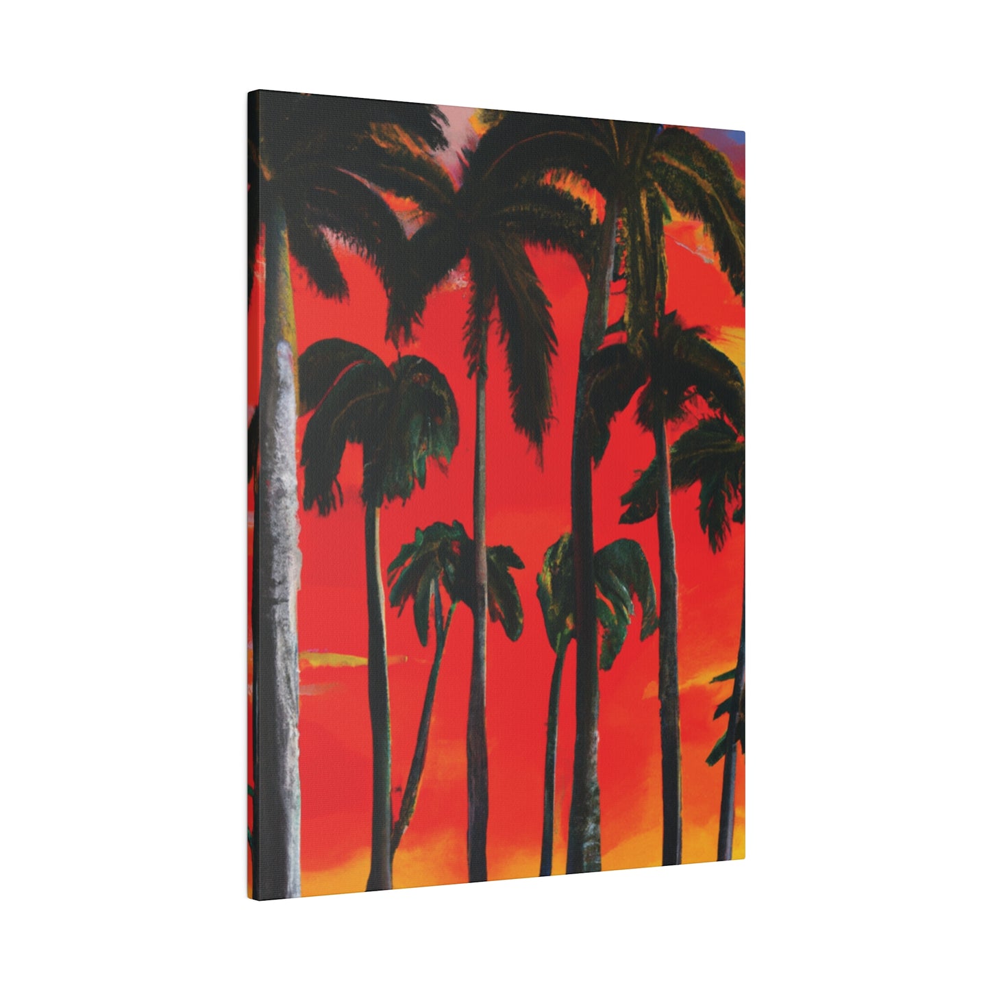 4286K - Miami Beach Sunset Painting Print | Miami | Beach | Sunset | Poster | Home Decor | Wall Art | Canvas