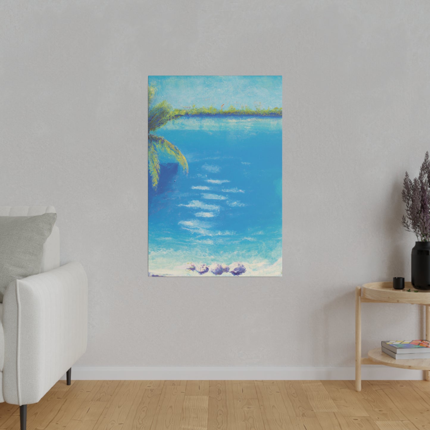 9819K - Bahamas Ocean Painting Print | Bahamas | Ocean | Beach | Poster | Home Decor | Wall Art | Canvas