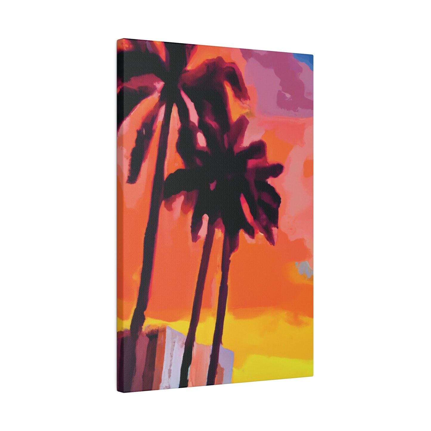 8398N - Miami Beach Sunset Painting Print | Miami | Beach | Sunset | Poster | Home Decor | Wall Art | Canvas