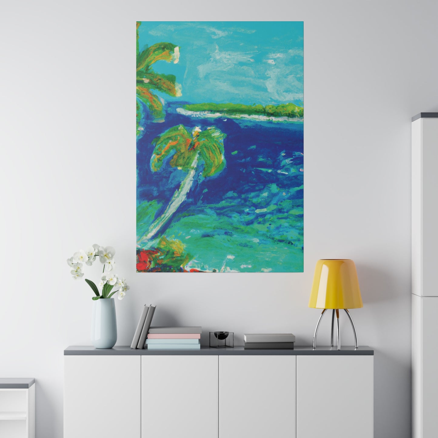 4657V - Bahamas Ocean Painting Print | Bahamas | Ocean | Beach | Poster | Home Decor | Wall Art | Canvas