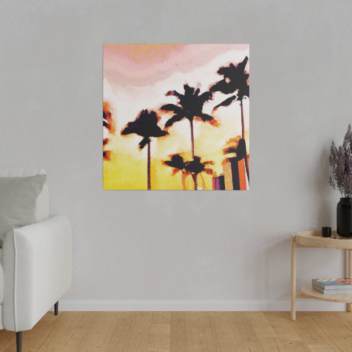 8005X - Miami Beach Sunset Painting Print | Miami | Beach | Sunset | Poster | Home Decor | Wall Art | Canvas