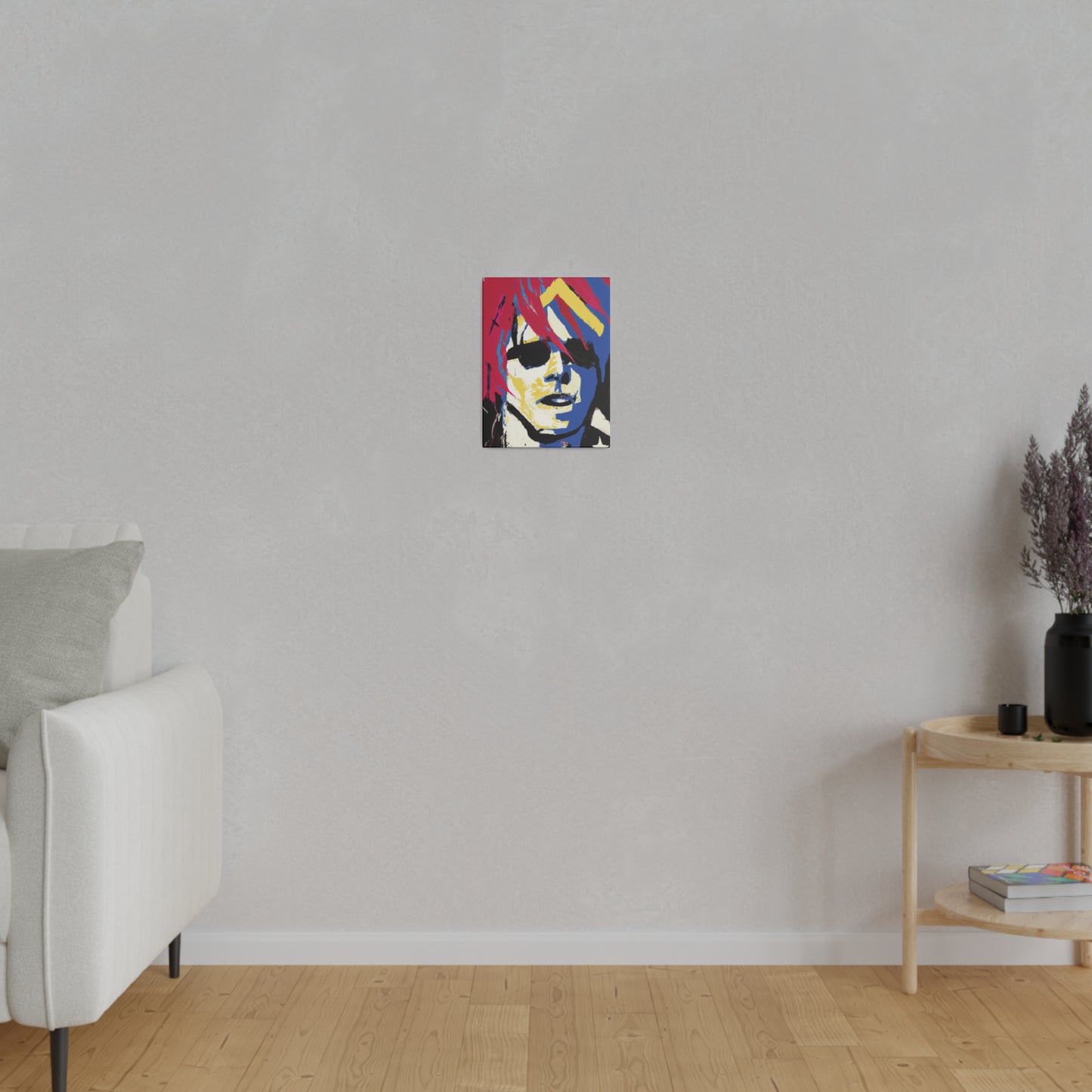 9537K - Rockstar Painting Print | Face | Abstract | Poster | Home Decor | Wall Art | Music Art | Canvas