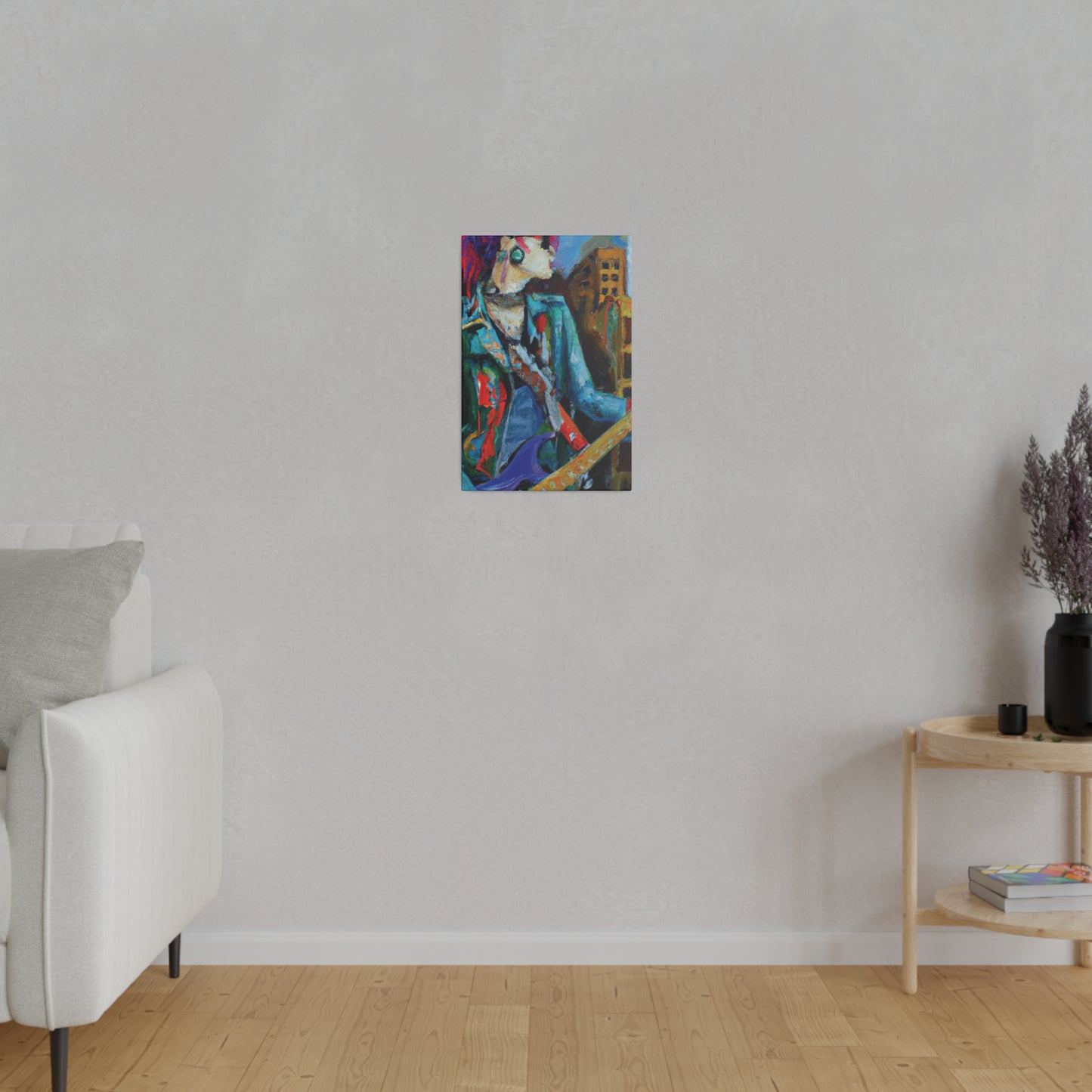 8911G - Rockstar Oil Painting Style Print | Poster | Home Decor | Wall Art | Music Art | Canvas