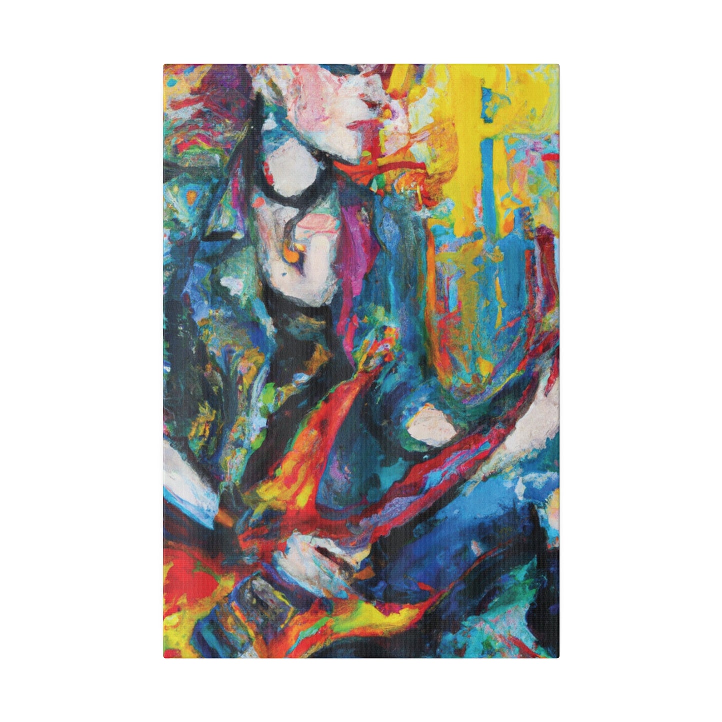 3497T - Rockstar Oil Painting Style Print | Poster | Home Decor | Wall Art | Music Art | Canvas