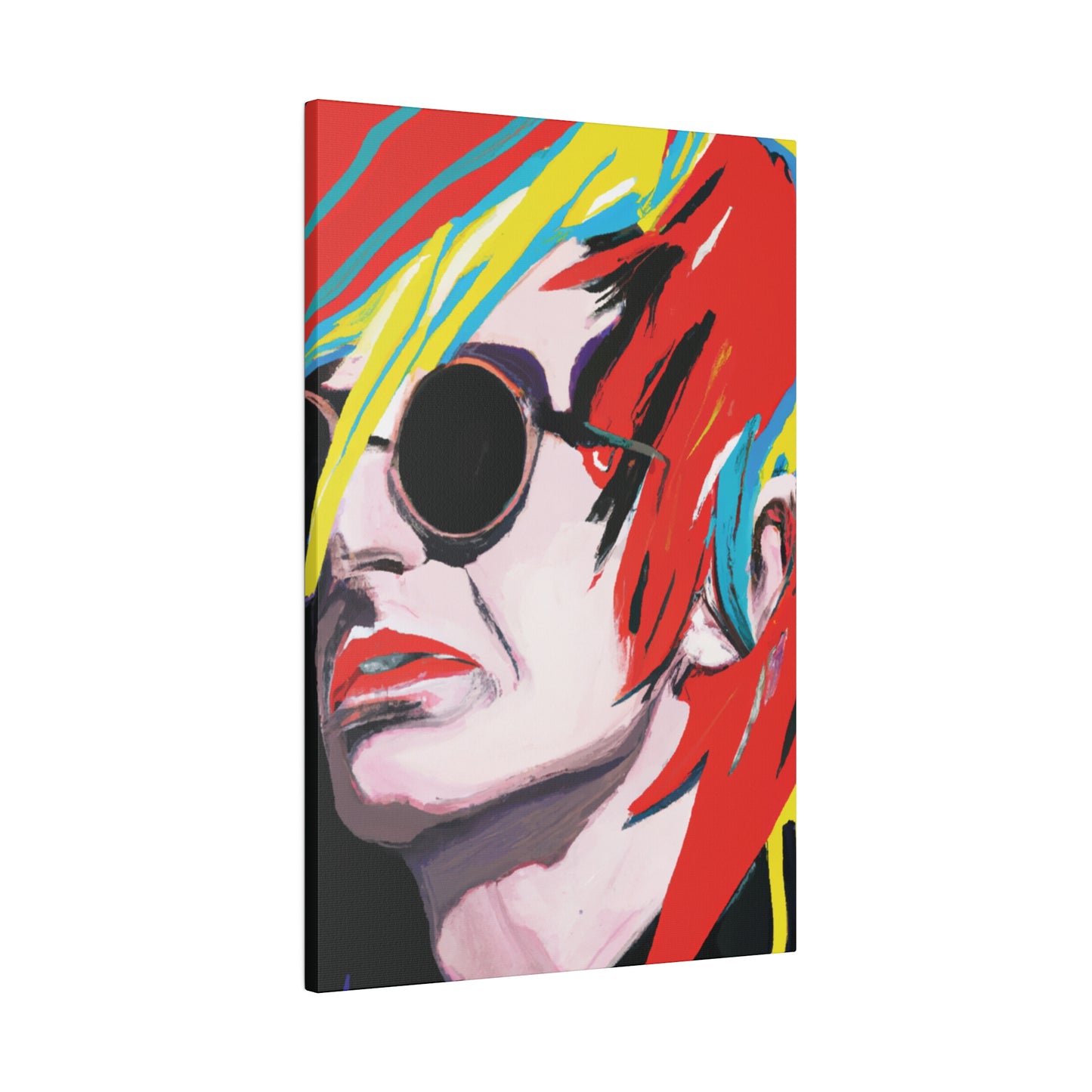 9573V - Rockstar Painting Print | Face | Abstract | Poster | Home Decor | Wall Art | Music Art | Canvas