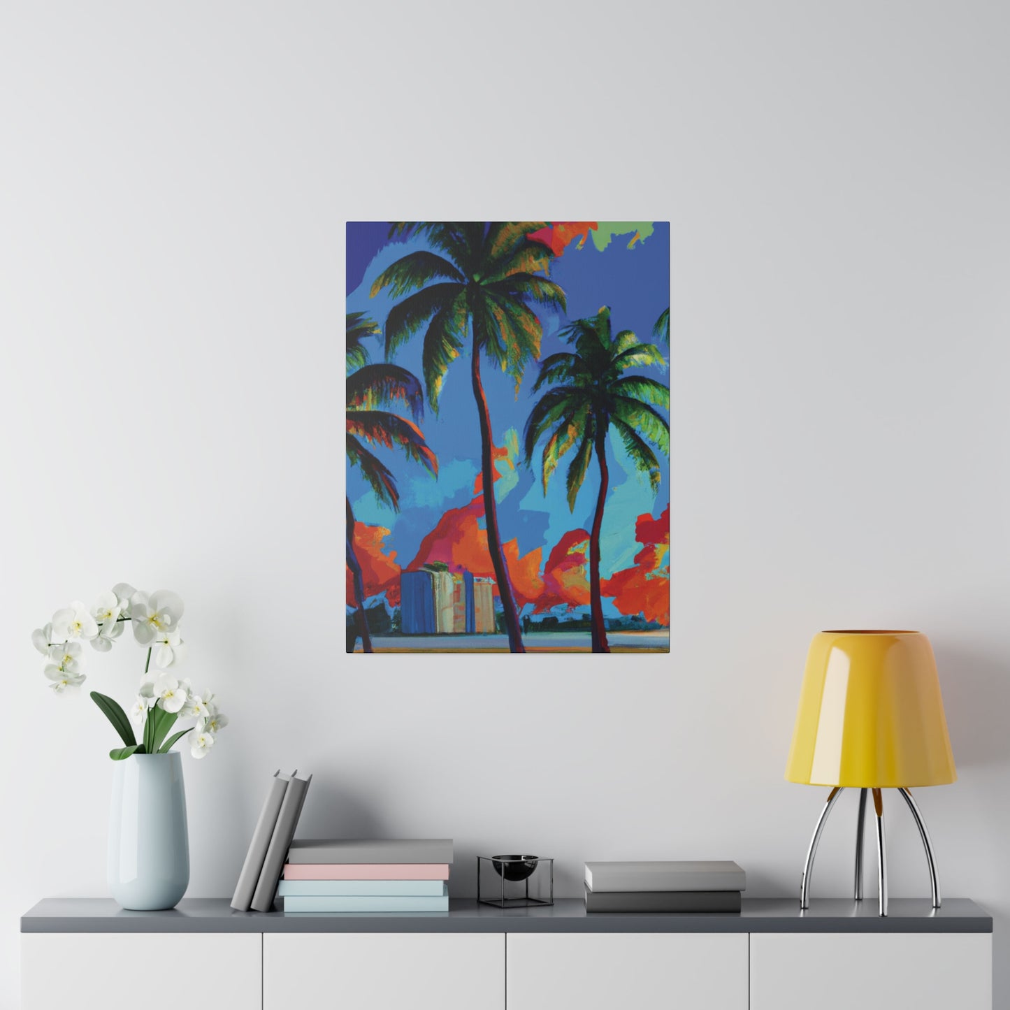 7382G - Miami Beach Sunset Painting Print | Miami | Beach | Sunset | Poster | Home Decor | Wall Art | Canvas