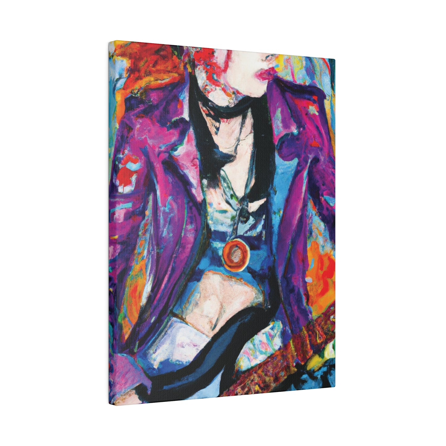 9712Y - Rockstar Oil Painting Style Print | Poster | Home Decor | Wall Art | Music Art | Canvas