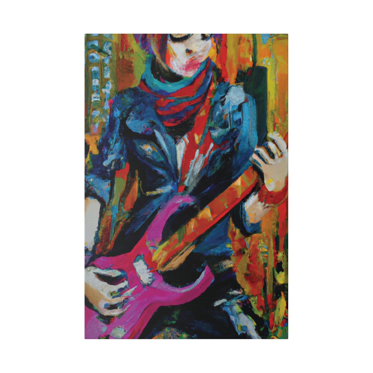 6226G - Rockstar Oil Painting Style Print | Poster | Home Decor | Wall Art | Music Art | Canvas