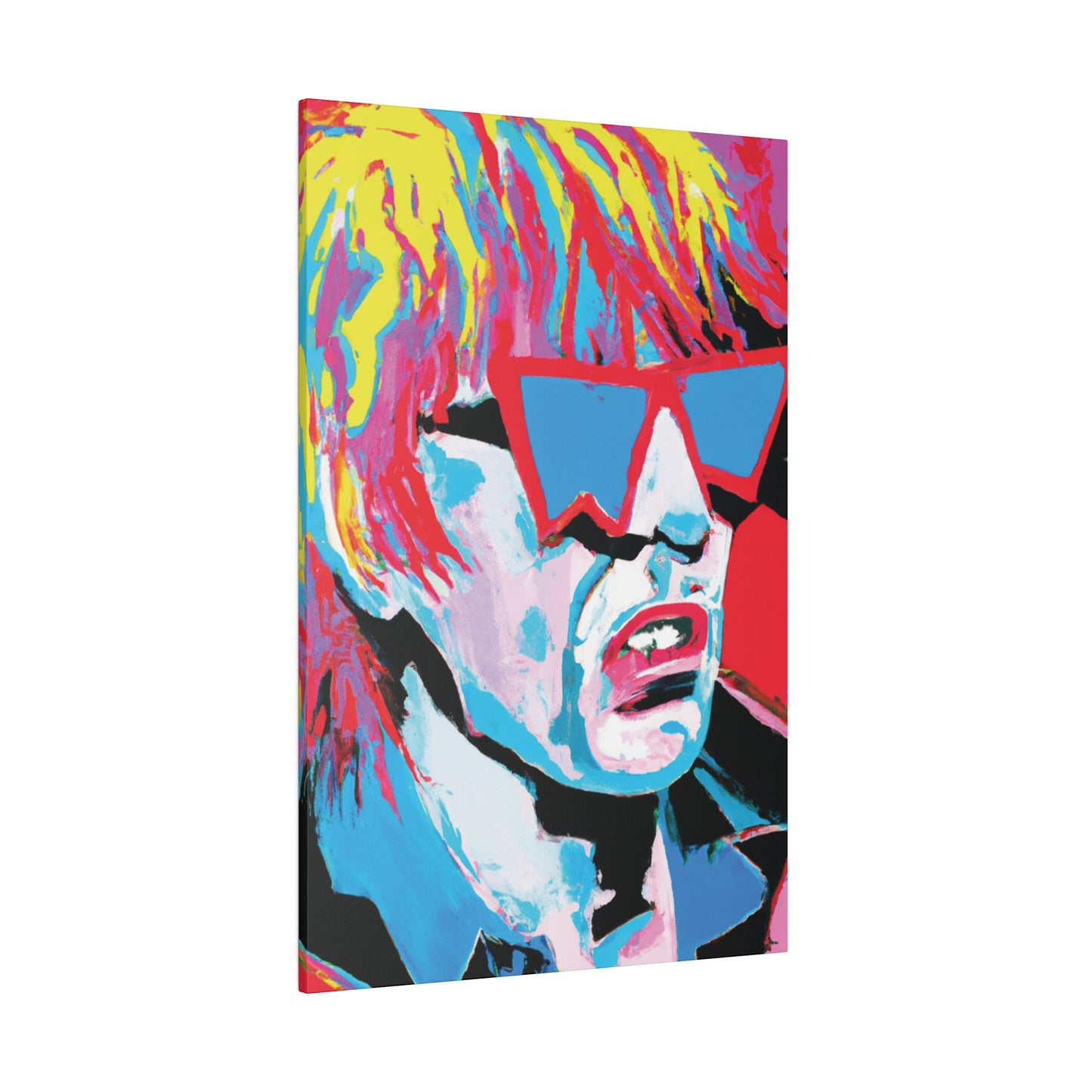 8517X - Rockstar Painting Print | Face | Abstract | Poster | Home Decor | Wall Art | Music Art | Canvas