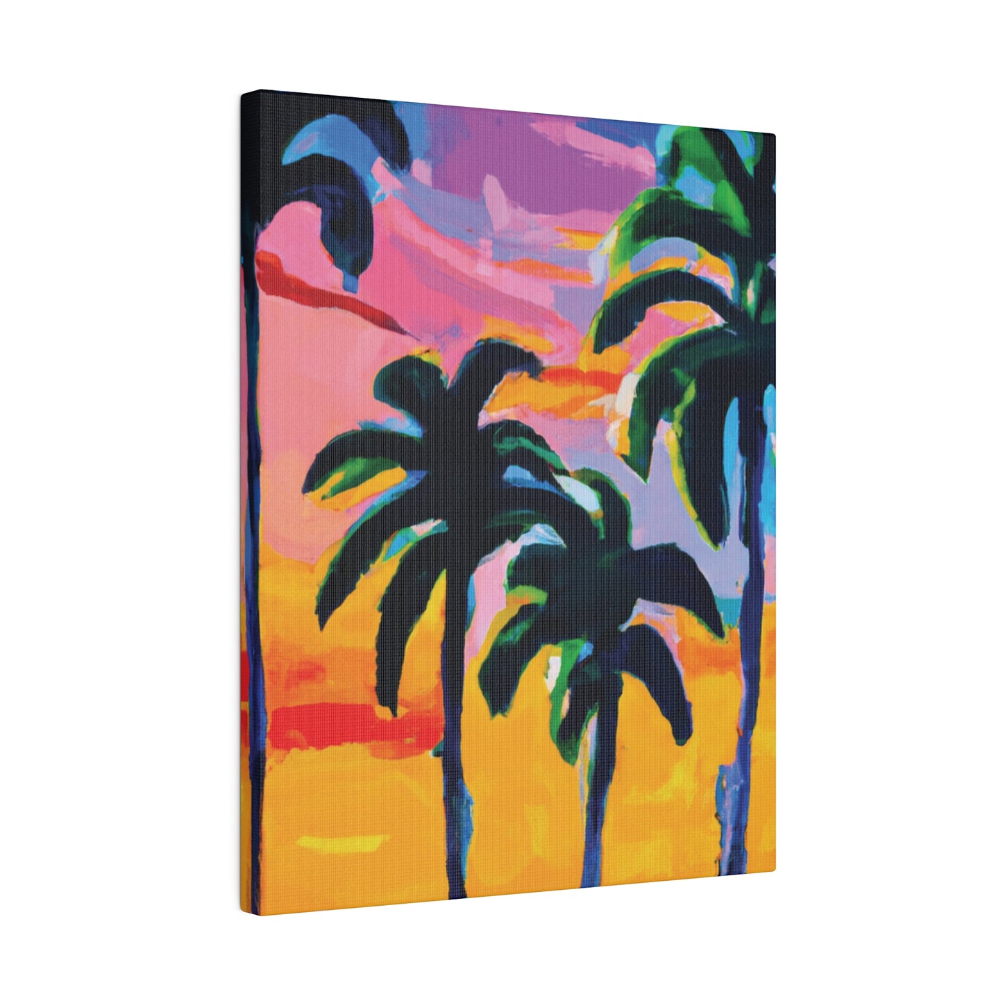 7409P - Miami Beach Sunset Painting Print | Miami | Beach | Sunset | Poster | Home Decor | Wall Art | Canvas