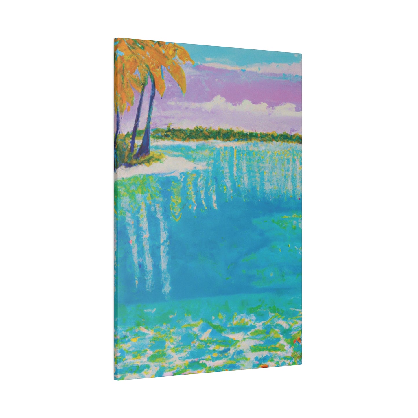 4568K - Bahamas Ocean Painting Print | Bahamas | Ocean | Beach | Poster | Home Decor | Wall Art | Canvas