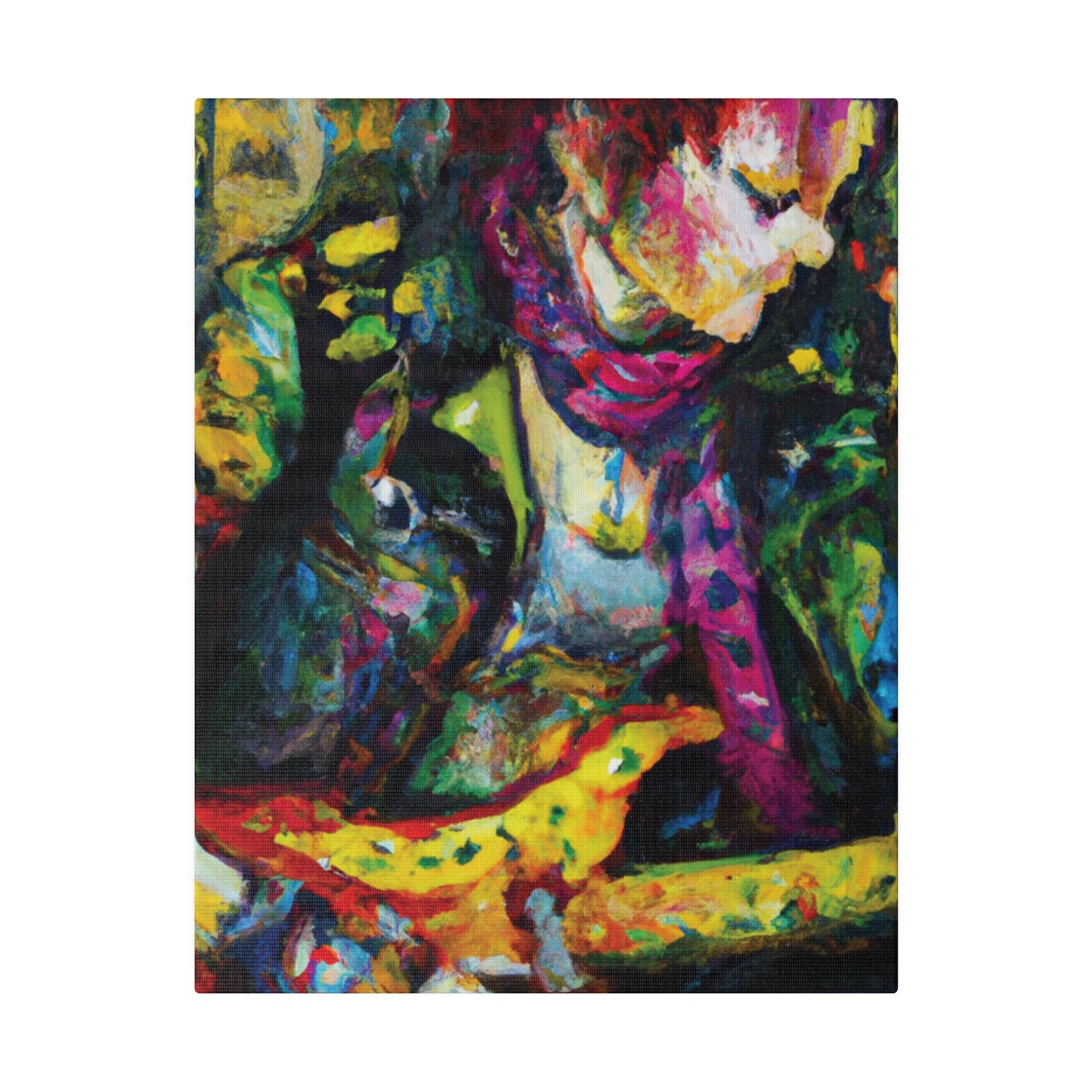 3668A - Rockstar Oil Painting Style Print | Poster | Home Decor | Wall Art | Music Art | Canvas