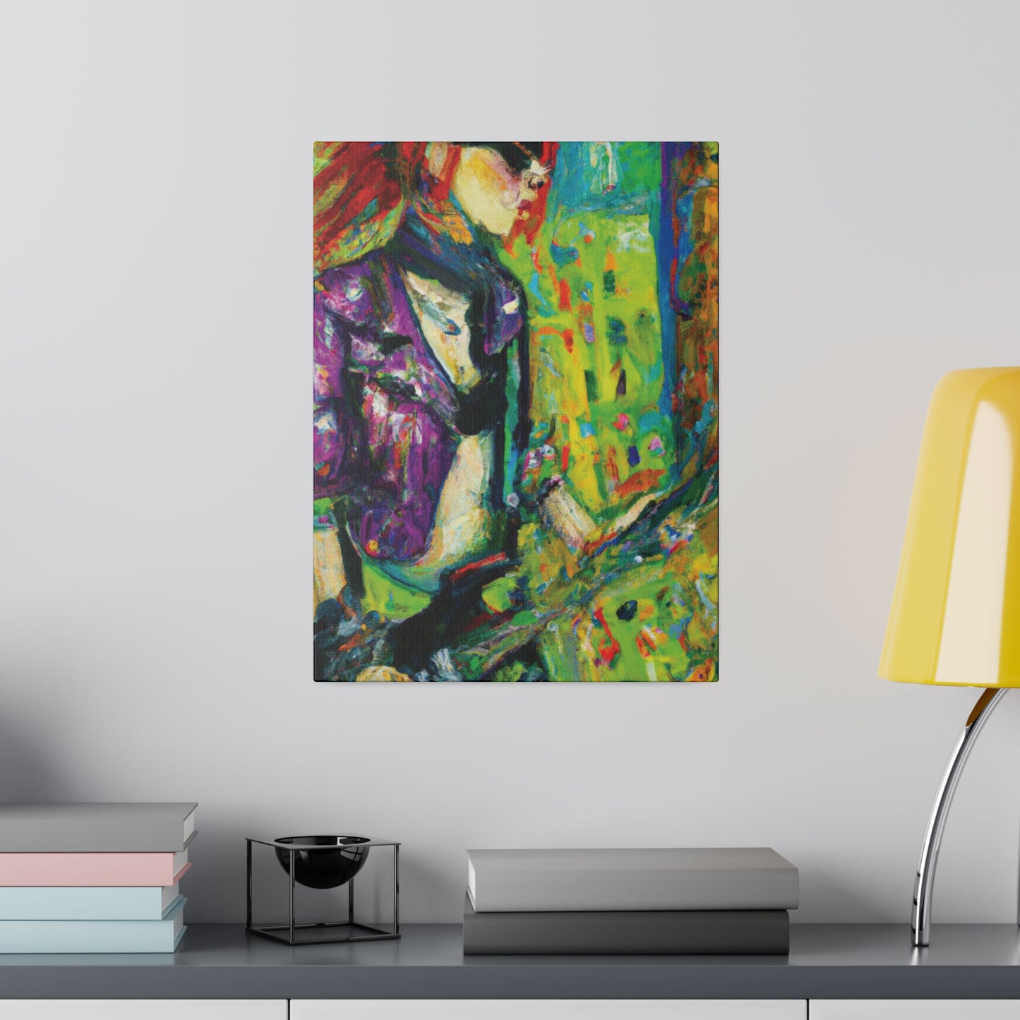 6657U - Rockstar Oil Painting Style Print | Poster | Home Decor | Wall Art | Music Art | Canvas